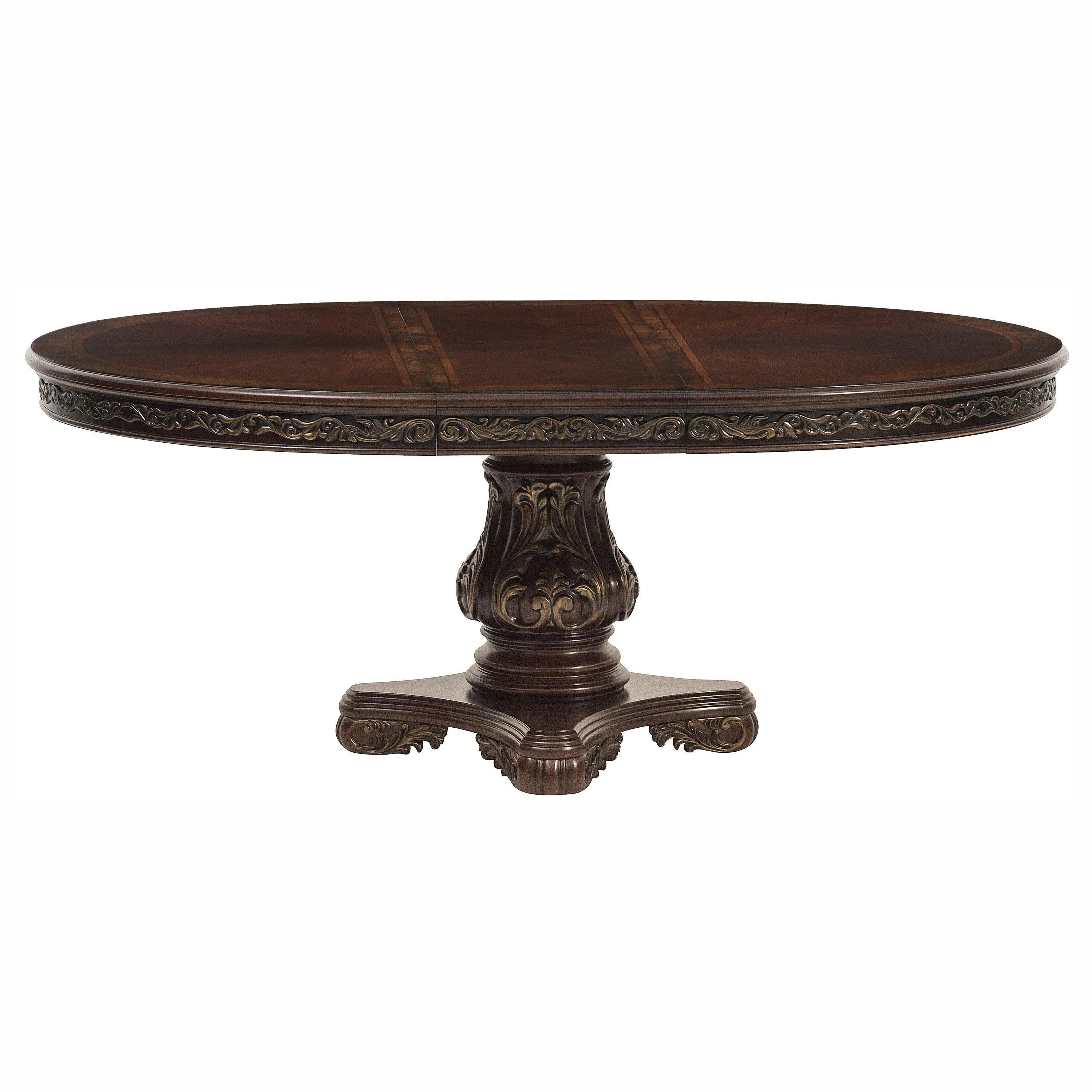 Deryn Park Cherry Extendable Round/Oval Dining Set - Image 2