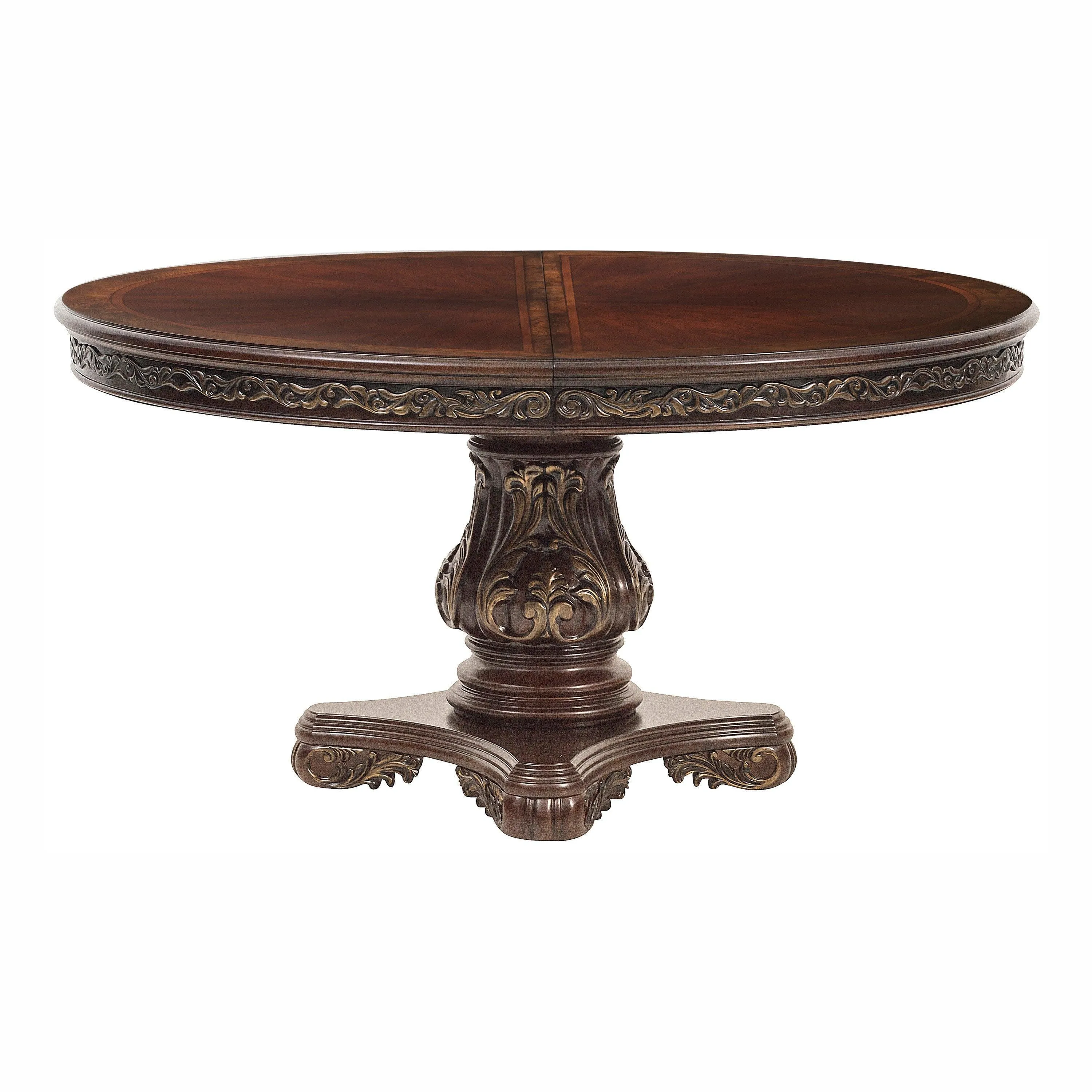 Deryn Park Cherry Extendable Round/Oval Dining Set - Image 5