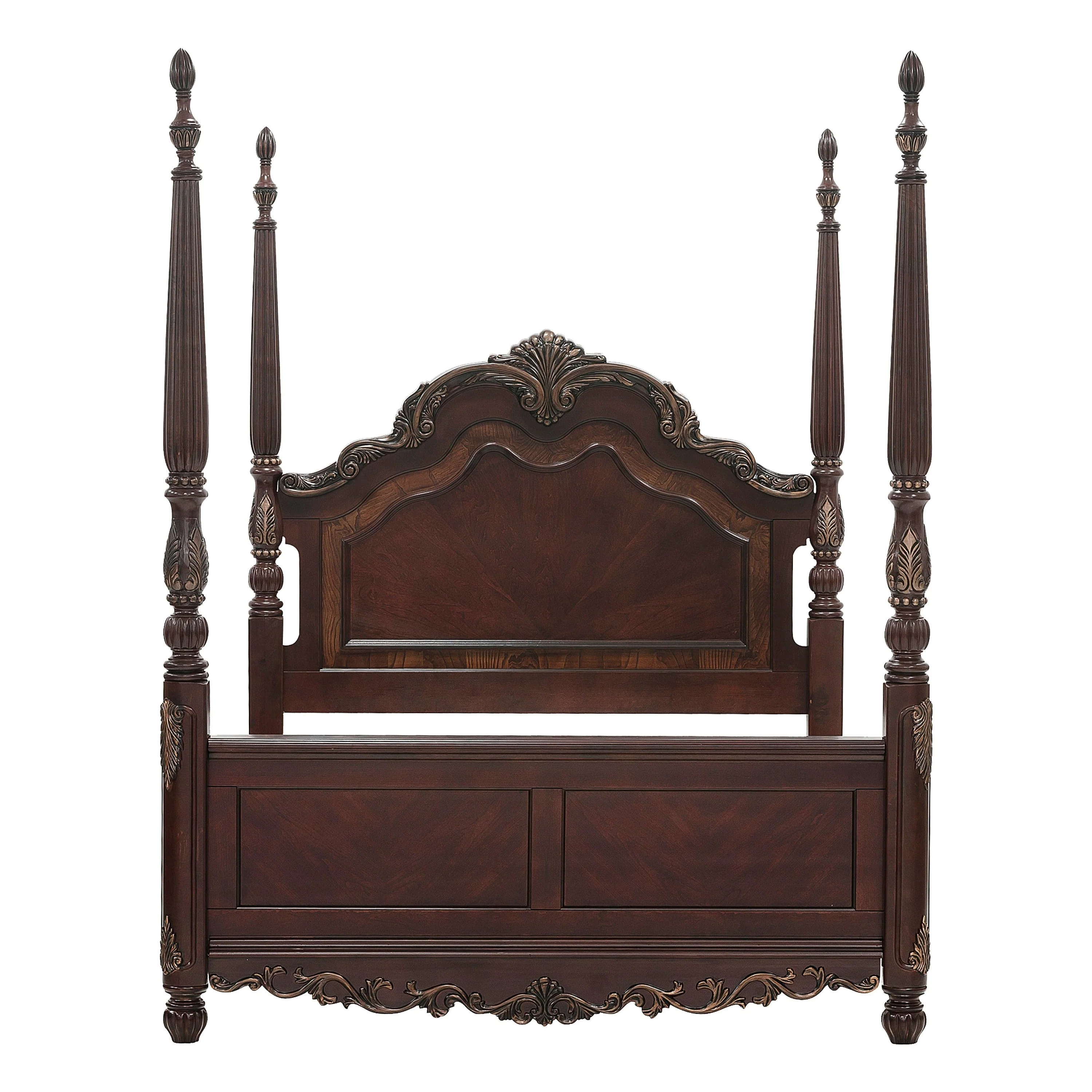 Deryn Park Cherry Poster Bedroom Set - Image 4
