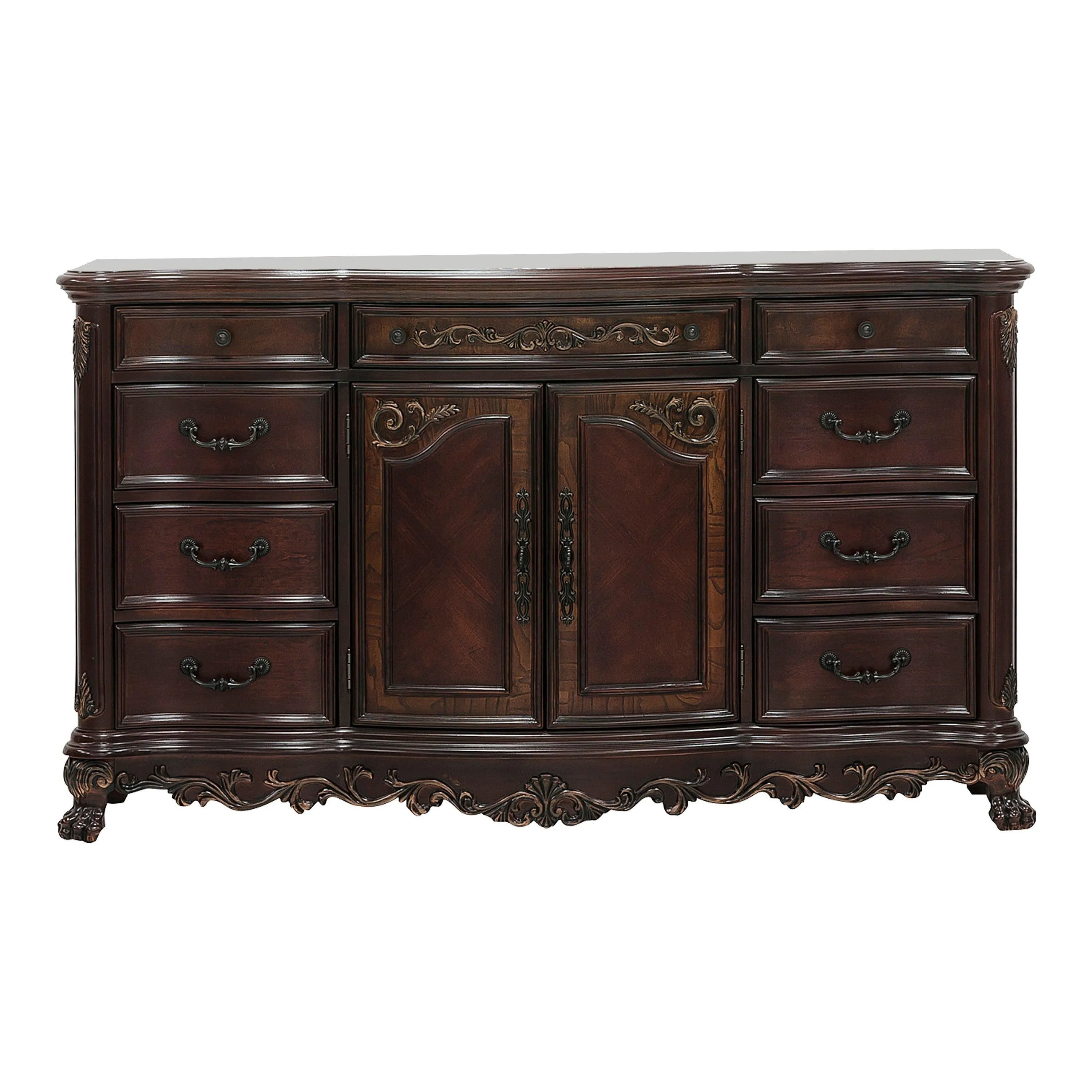 Deryn Park Cherry Sleigh Bedroom Set - Image 13