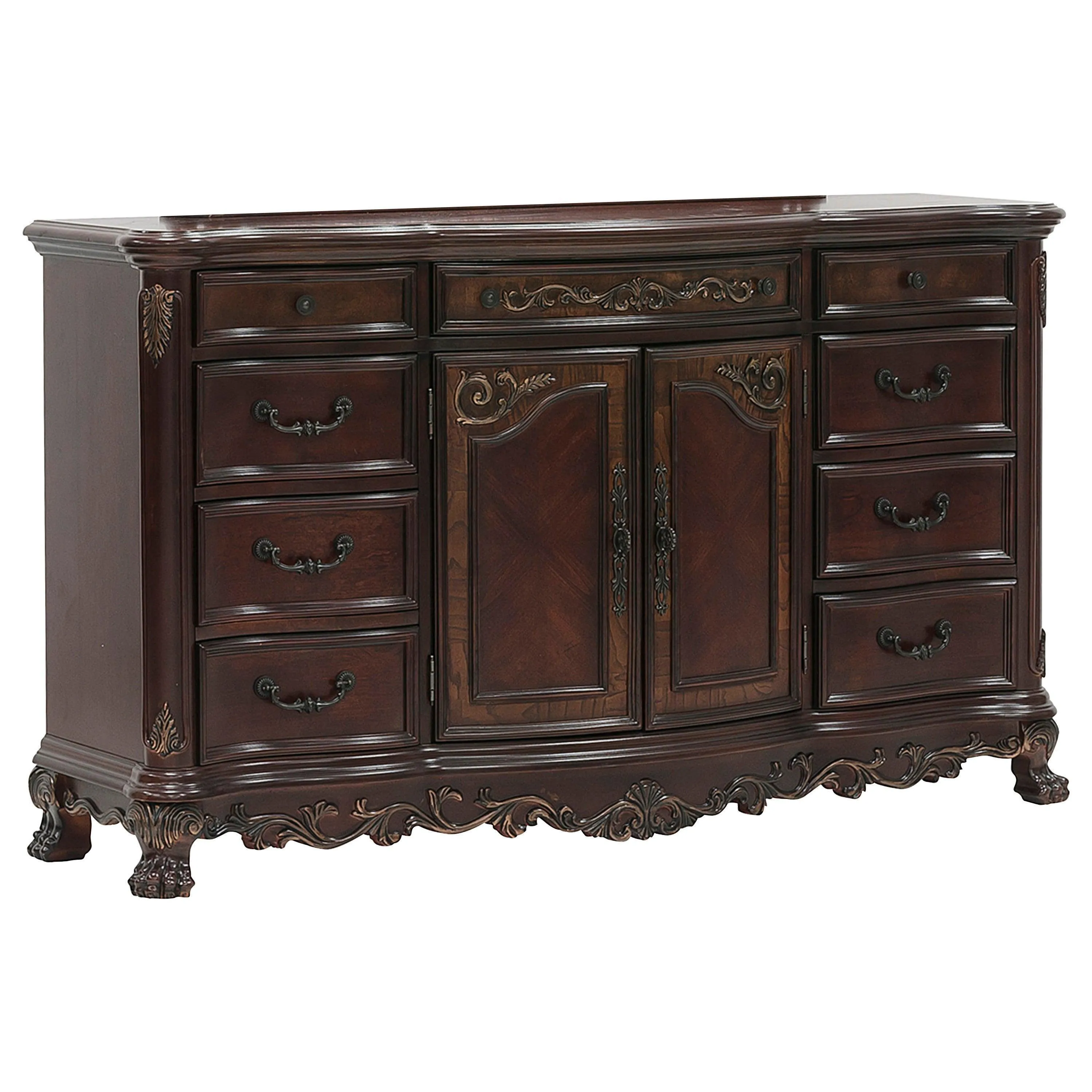 Deryn Park Cherry Sleigh Bedroom Set - Image 14