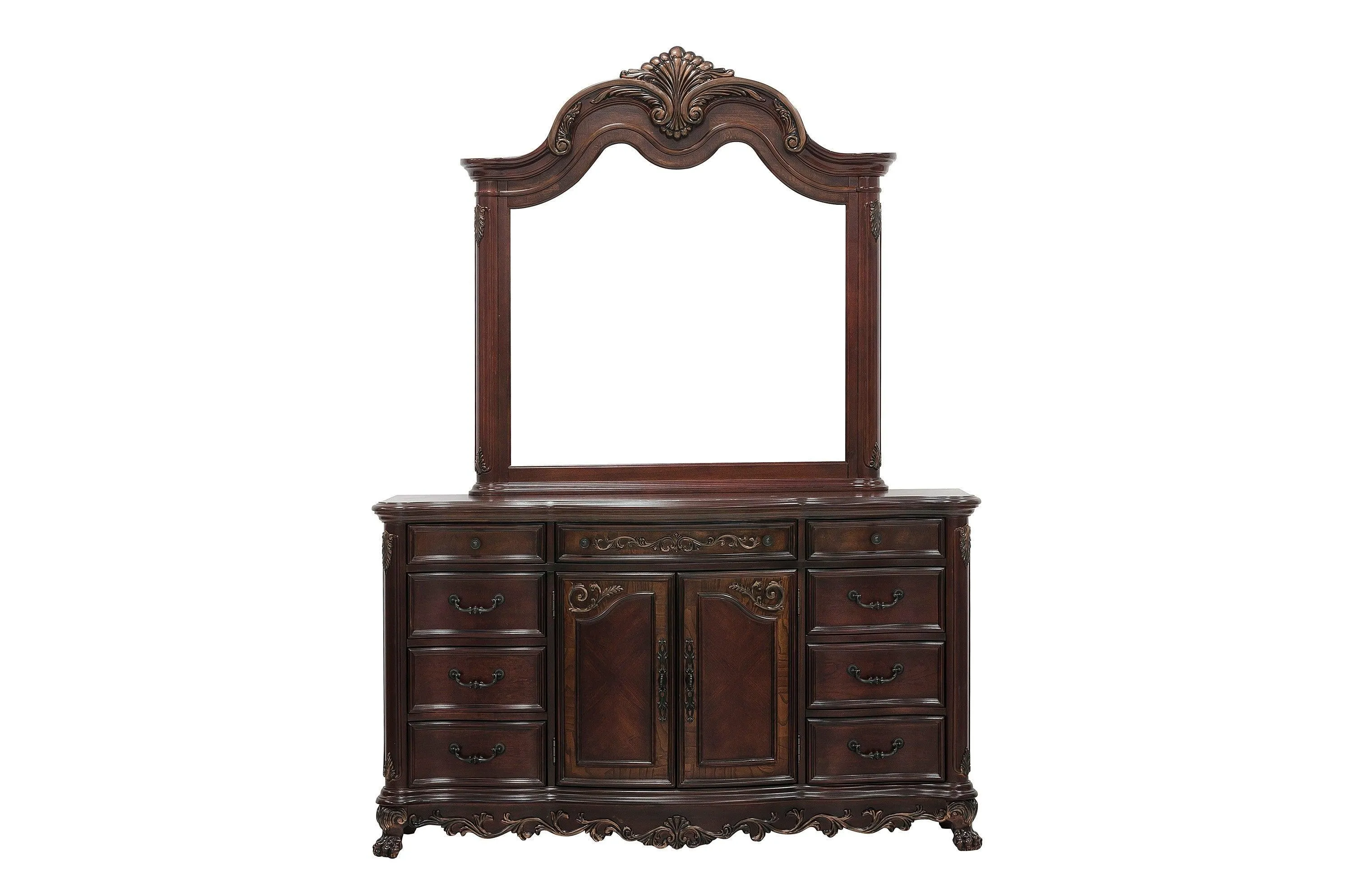 Deryn Park Cherry Sleigh Bedroom Set - Image 15
