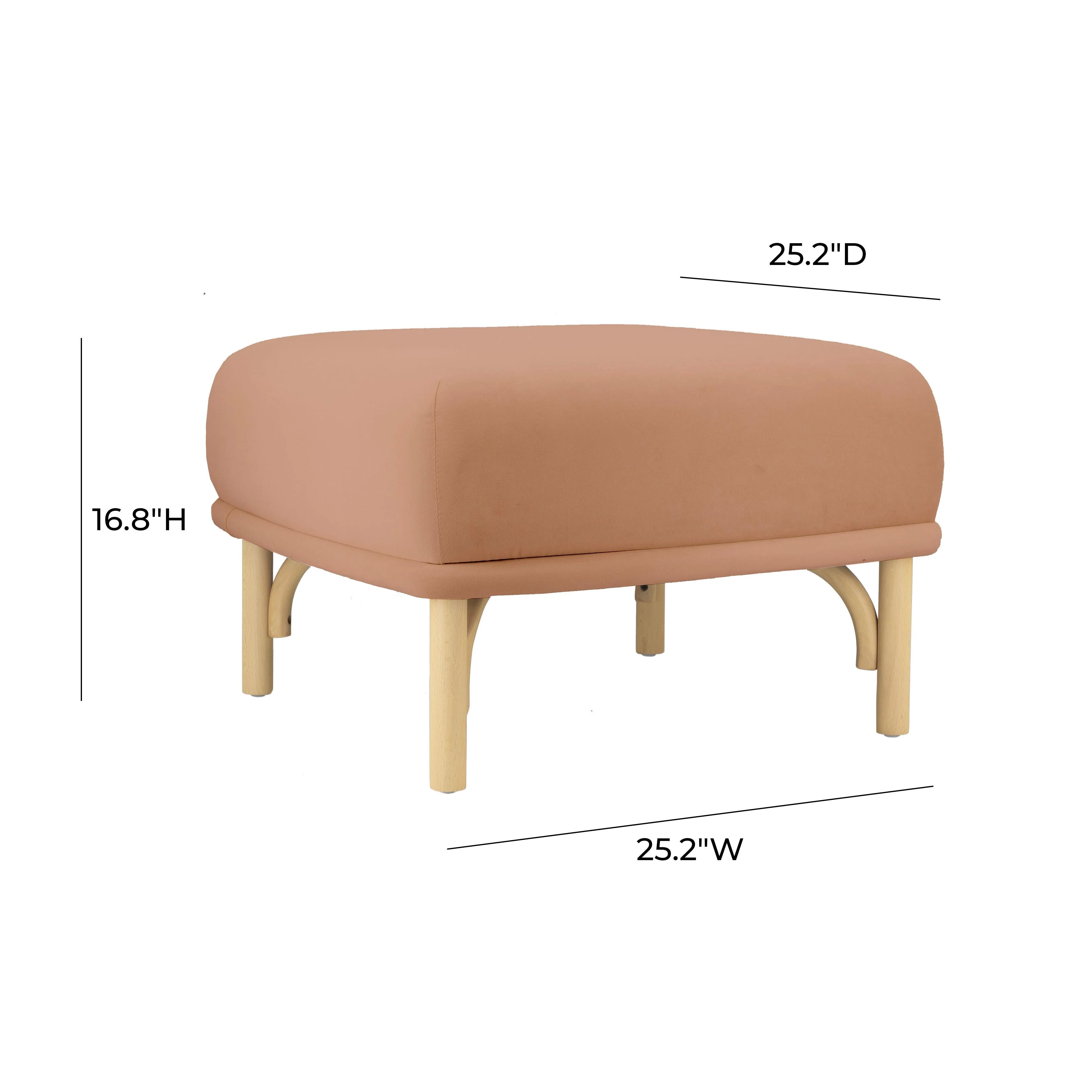 Desiree Velvet Ottoman - Image 15