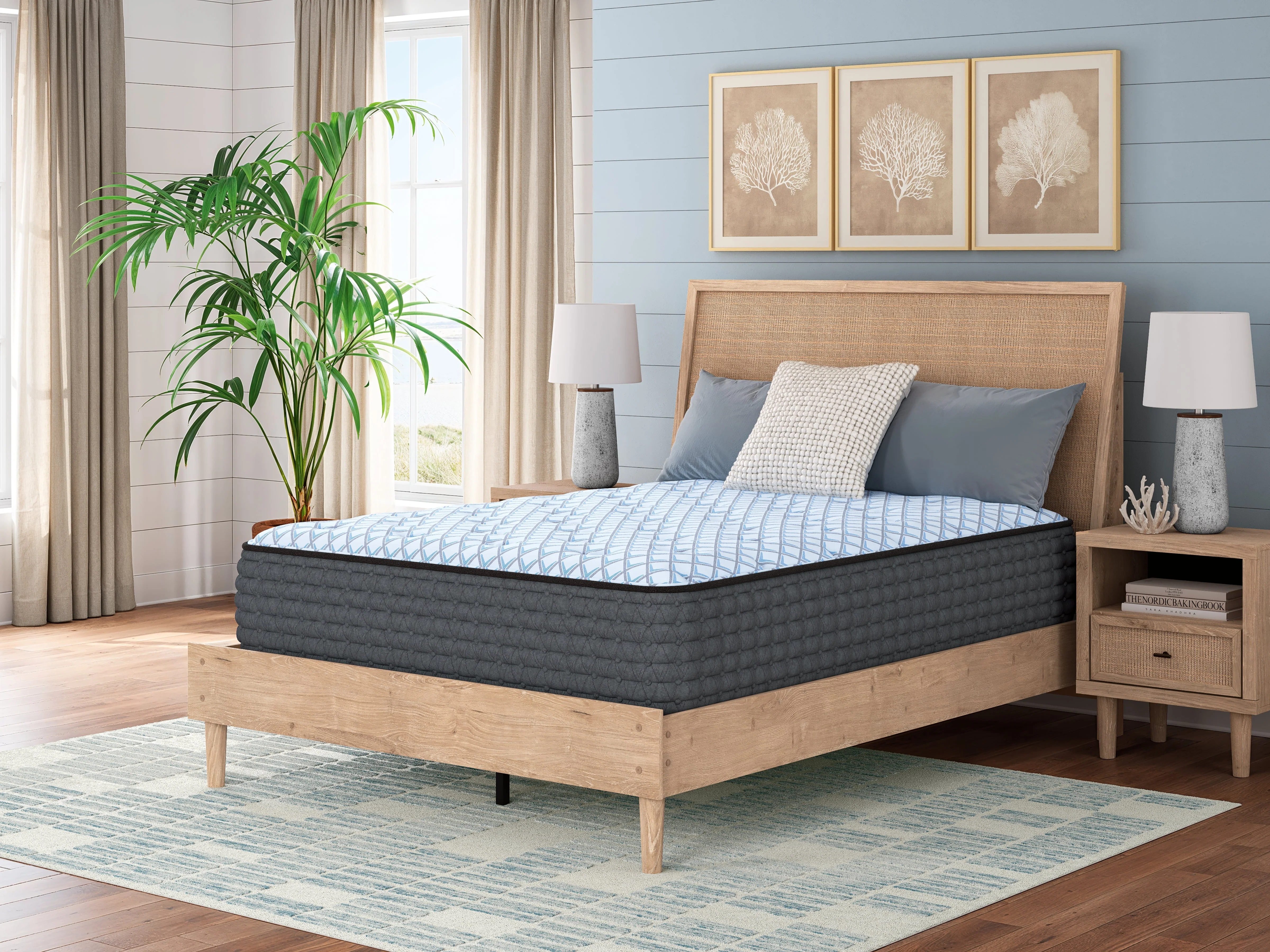 Destin Cove Plush Blue Hybrid King Mattress