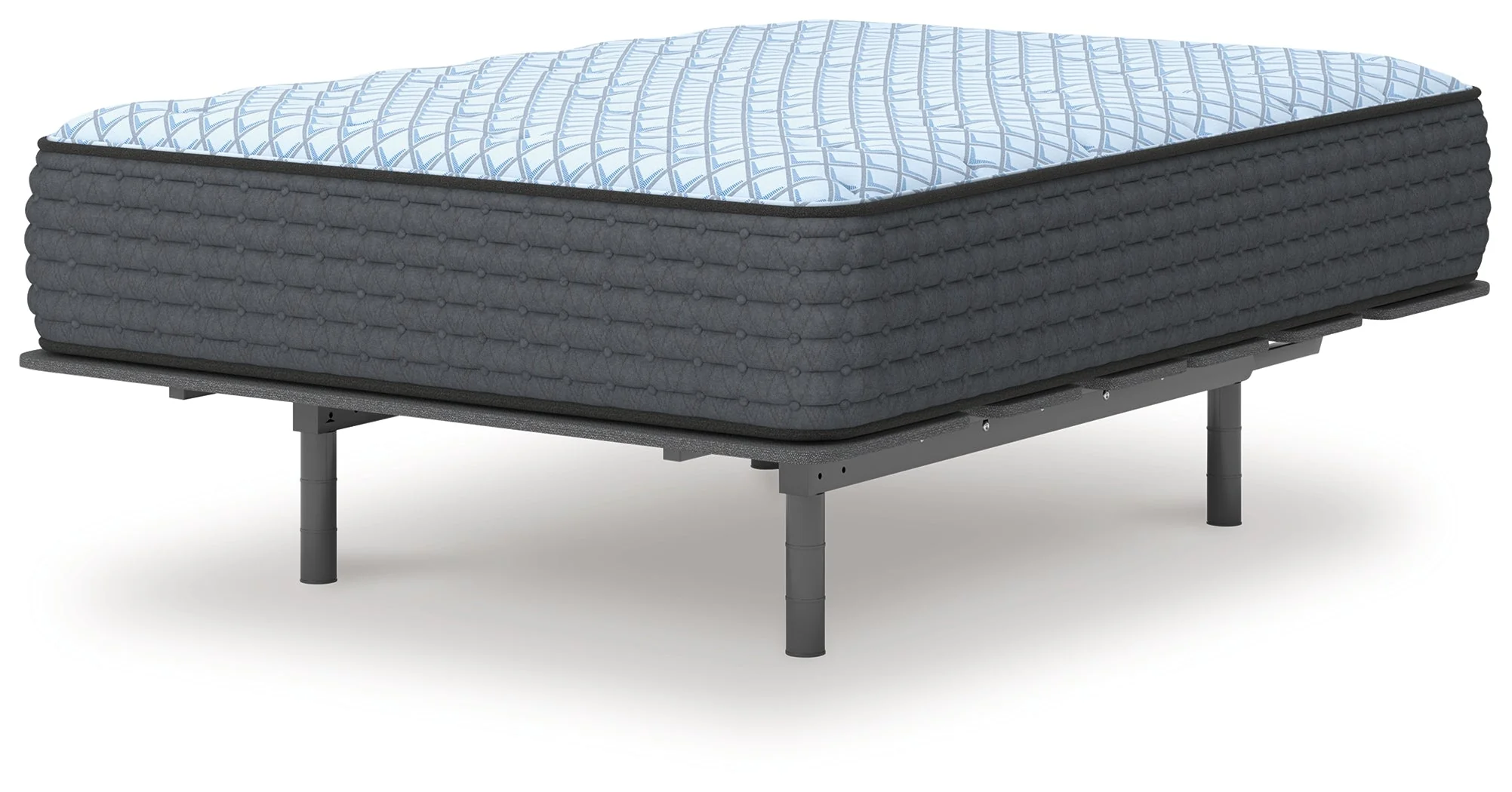 Destin Cove Plush Blue Hybrid King Mattress - Image 4