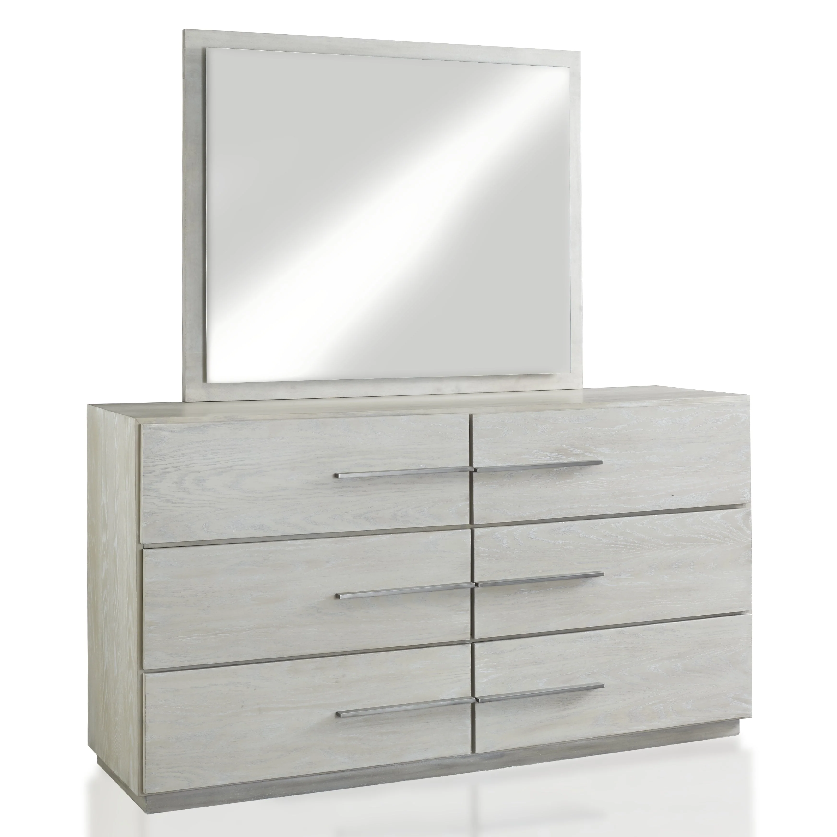 Destination Six Drawer Dresser in Cotton Grey - Image 3