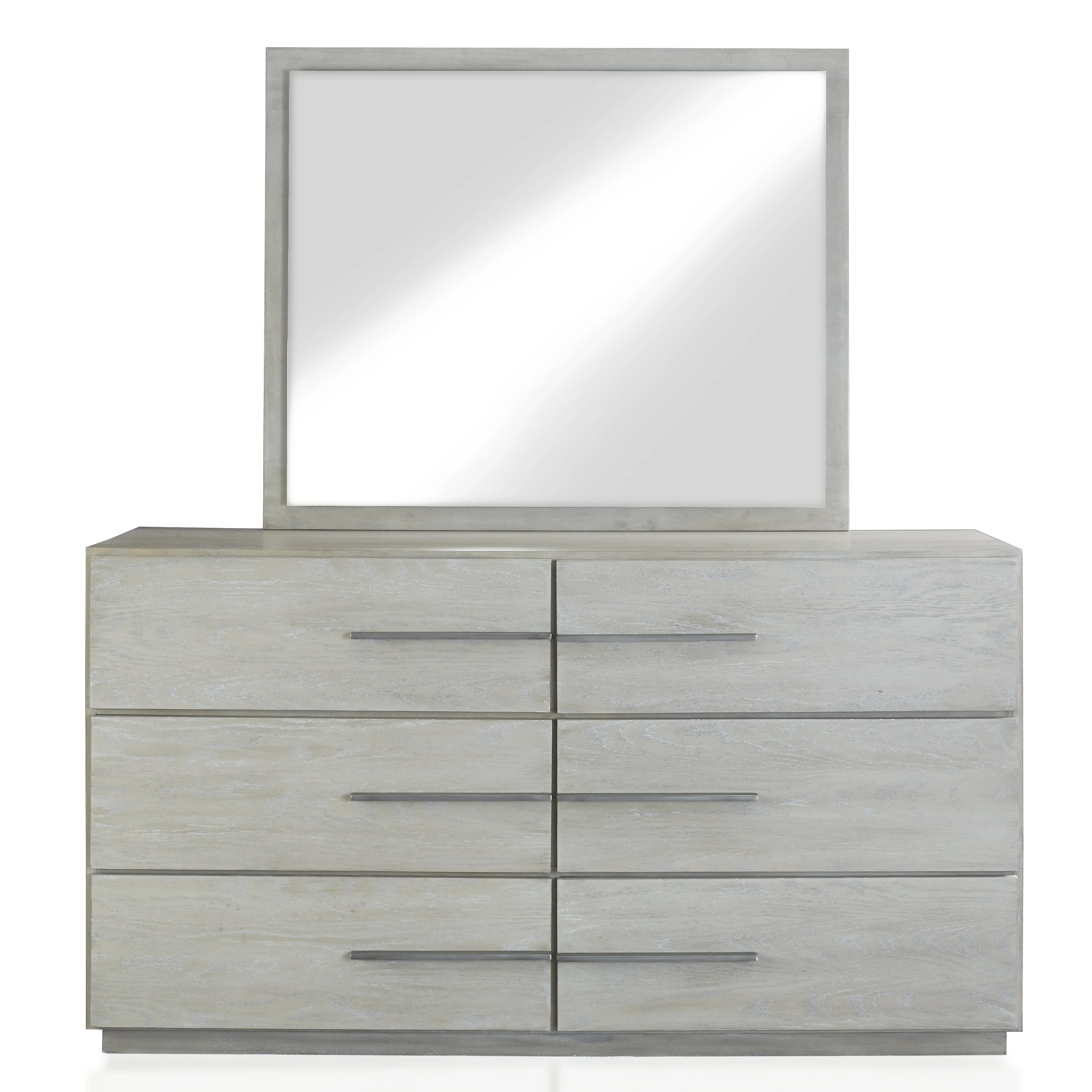 Destination Six Drawer Dresser in Cotton Grey - Image 4