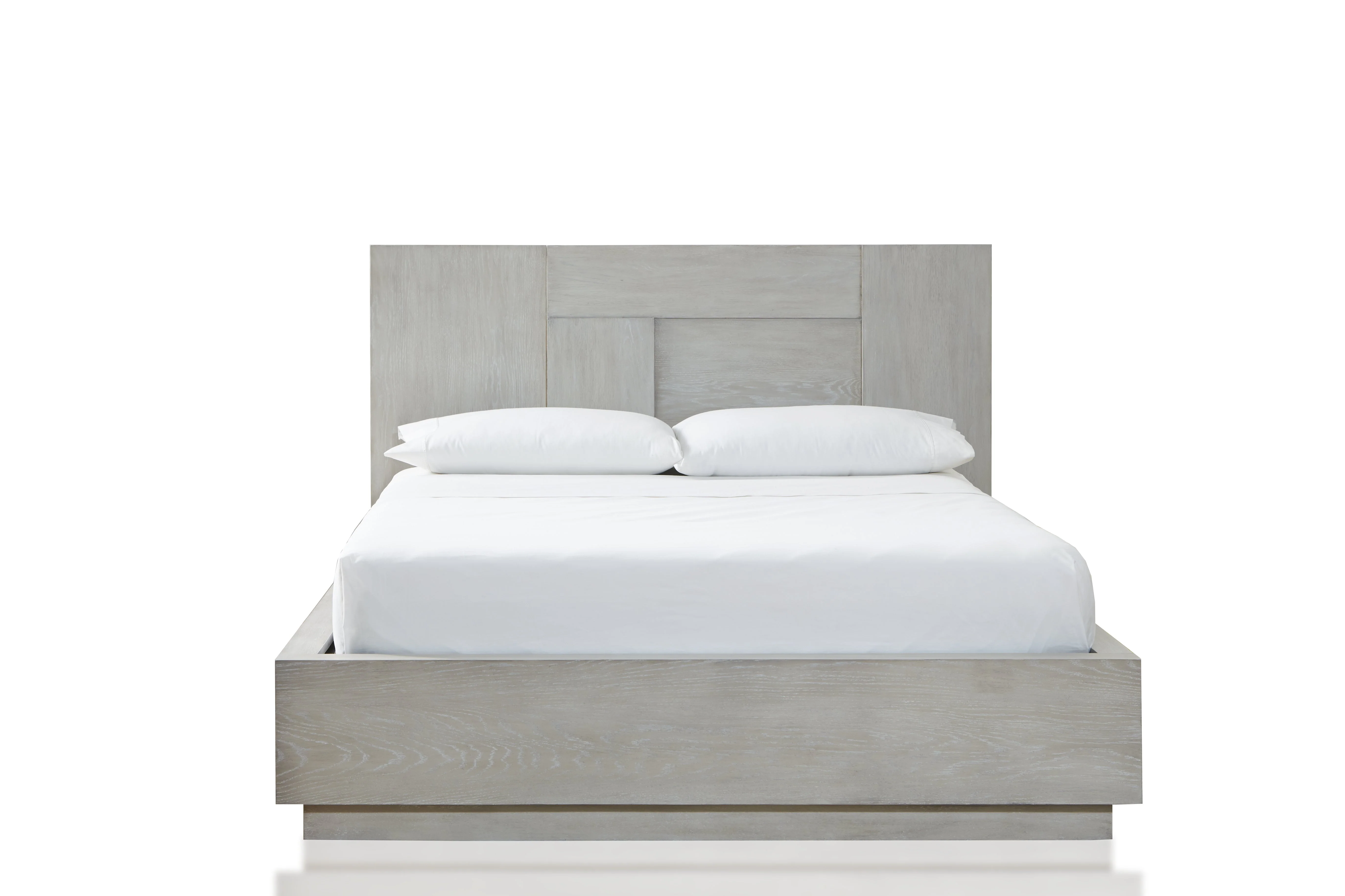 Destination Wood Eastern King Panel Bed in Cotton Grey - Image 4