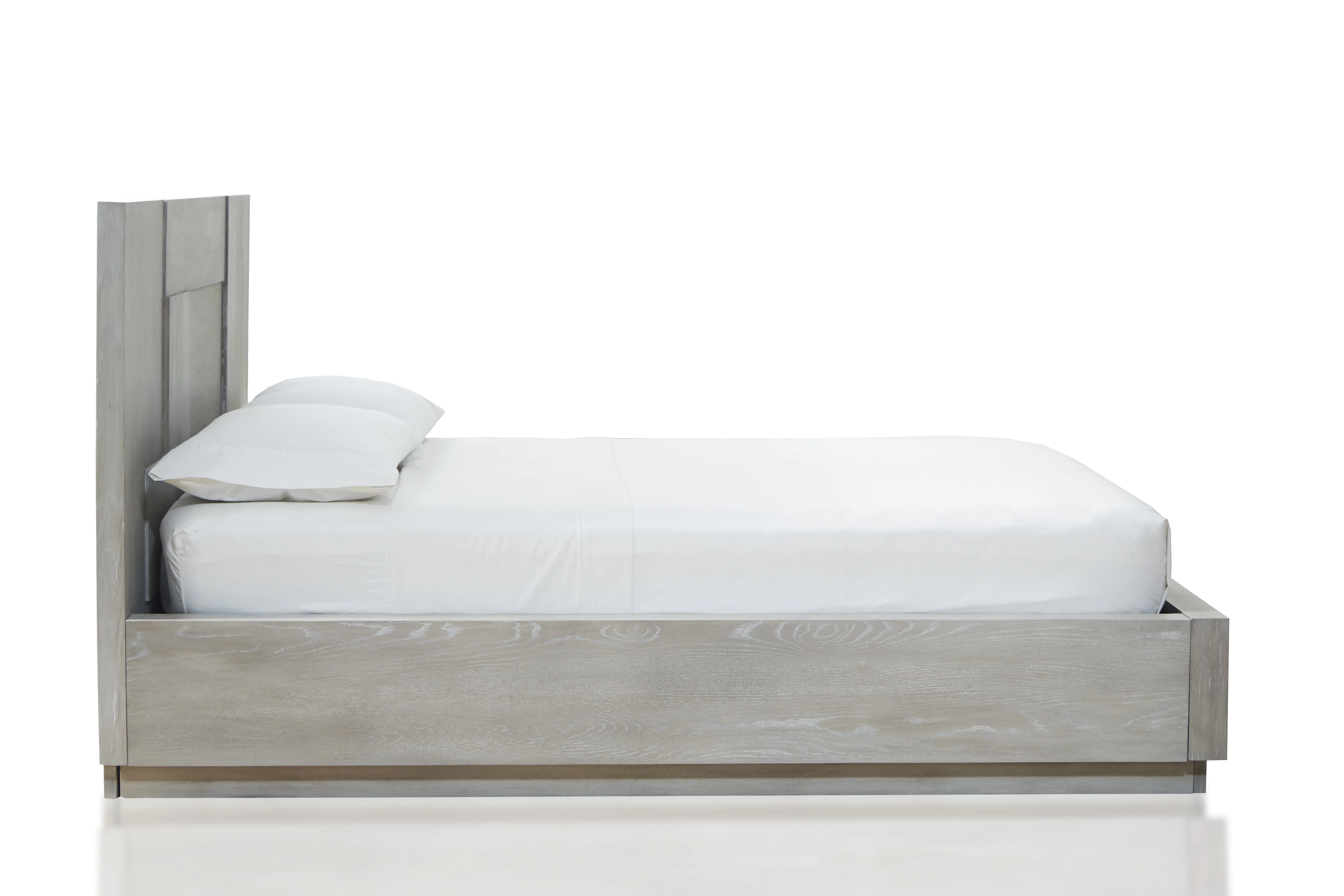Destination Wood Eastern King Panel Bed in Cotton Grey - Image 5