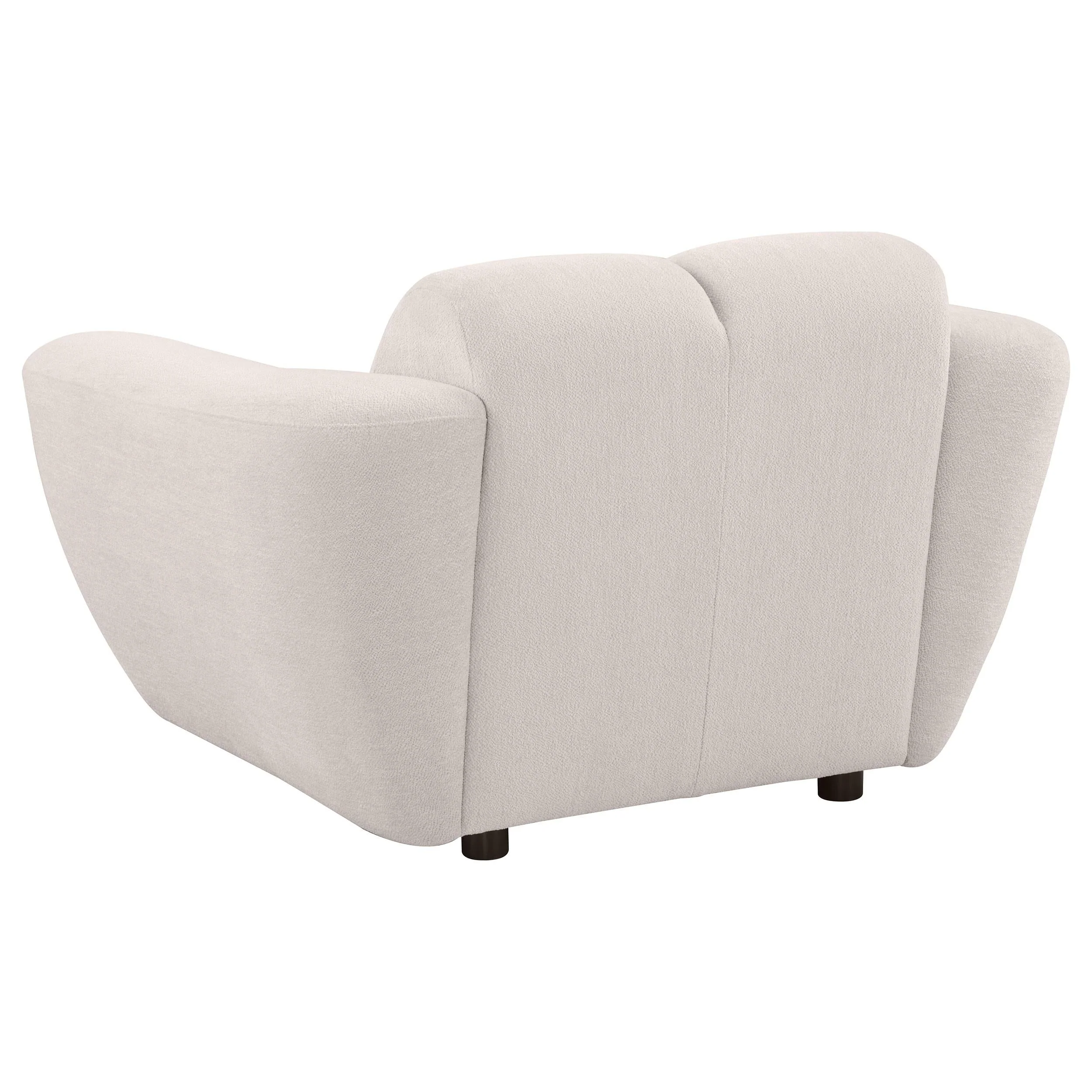 Destino 3-piece Chenille Splayed Arm Sofa Set Greige - Image 7