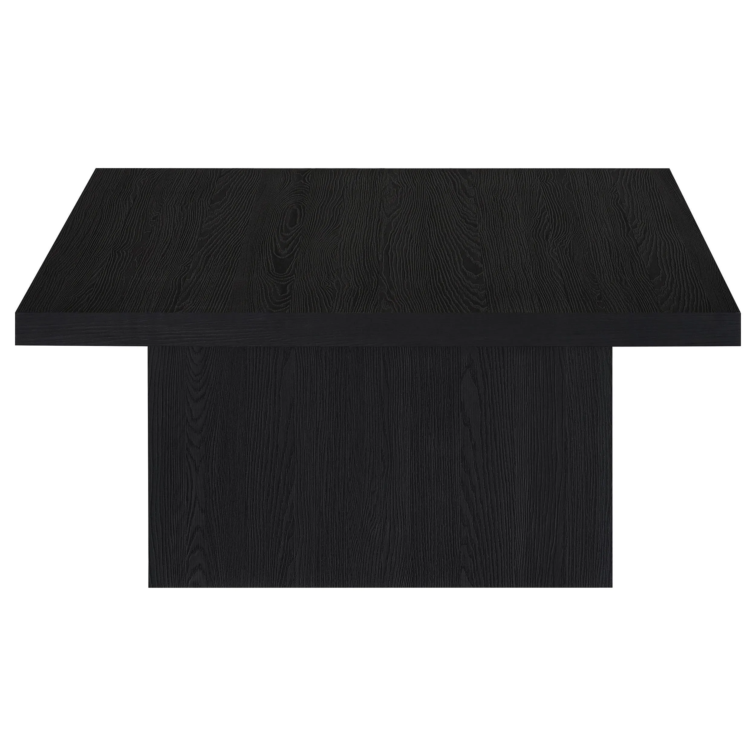 Devar Black 2-Piece Square Cocktail Coffee End Table Set - Image 11