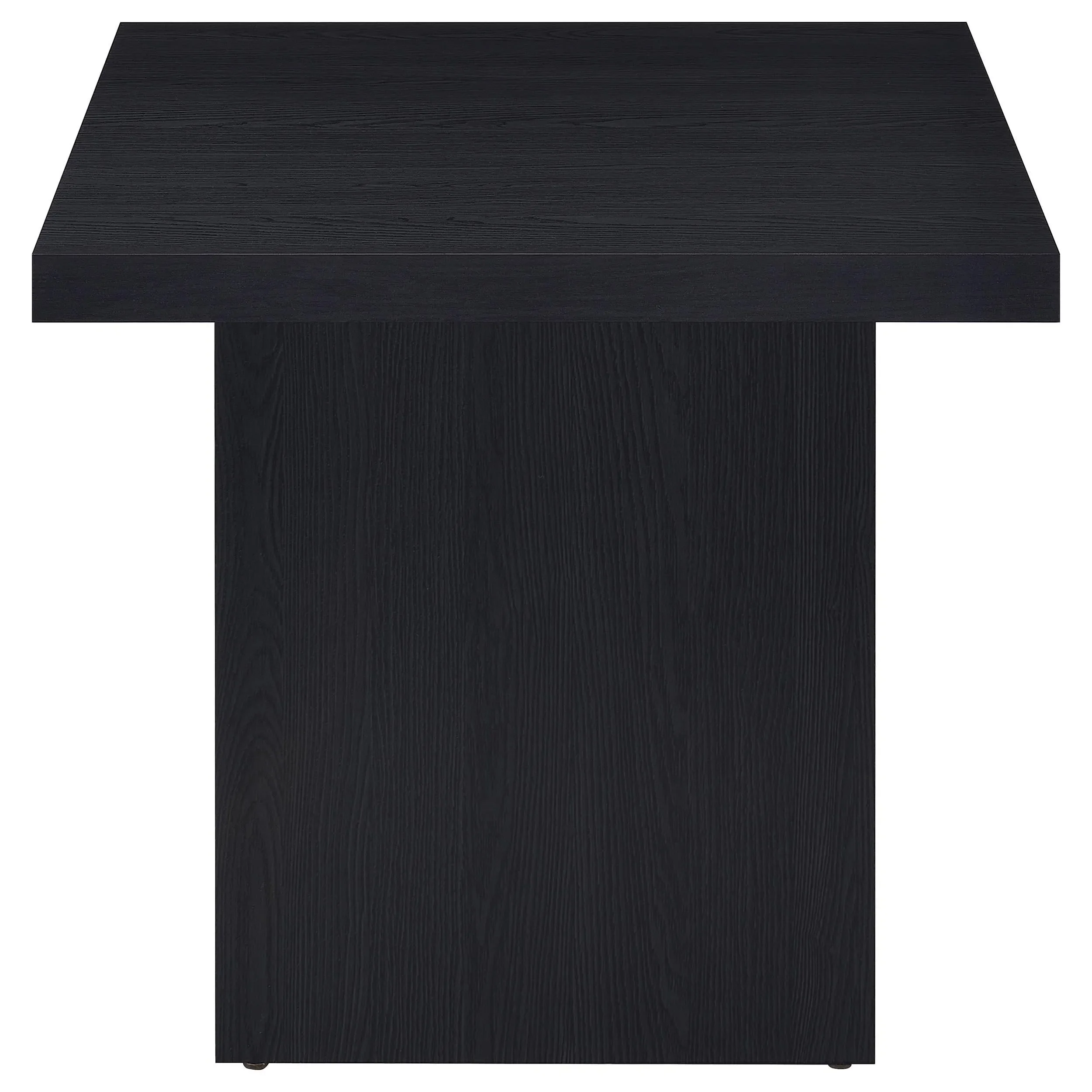 Devar Black 2-Piece Square Cocktail Coffee End Table Set - Image 5