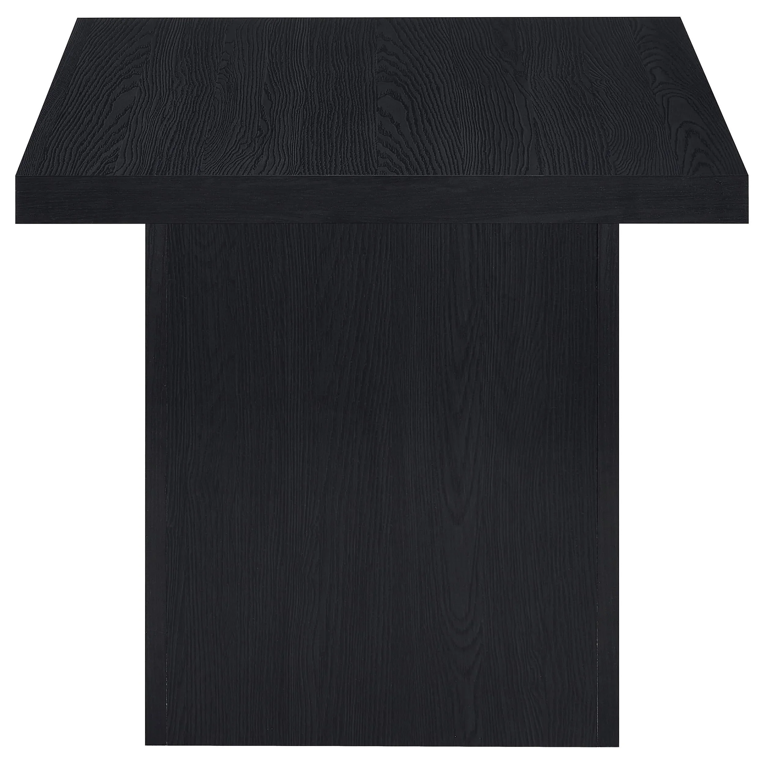 Devar Black 3-Piece Square Cocktail Coffee End Table Set - Image 6