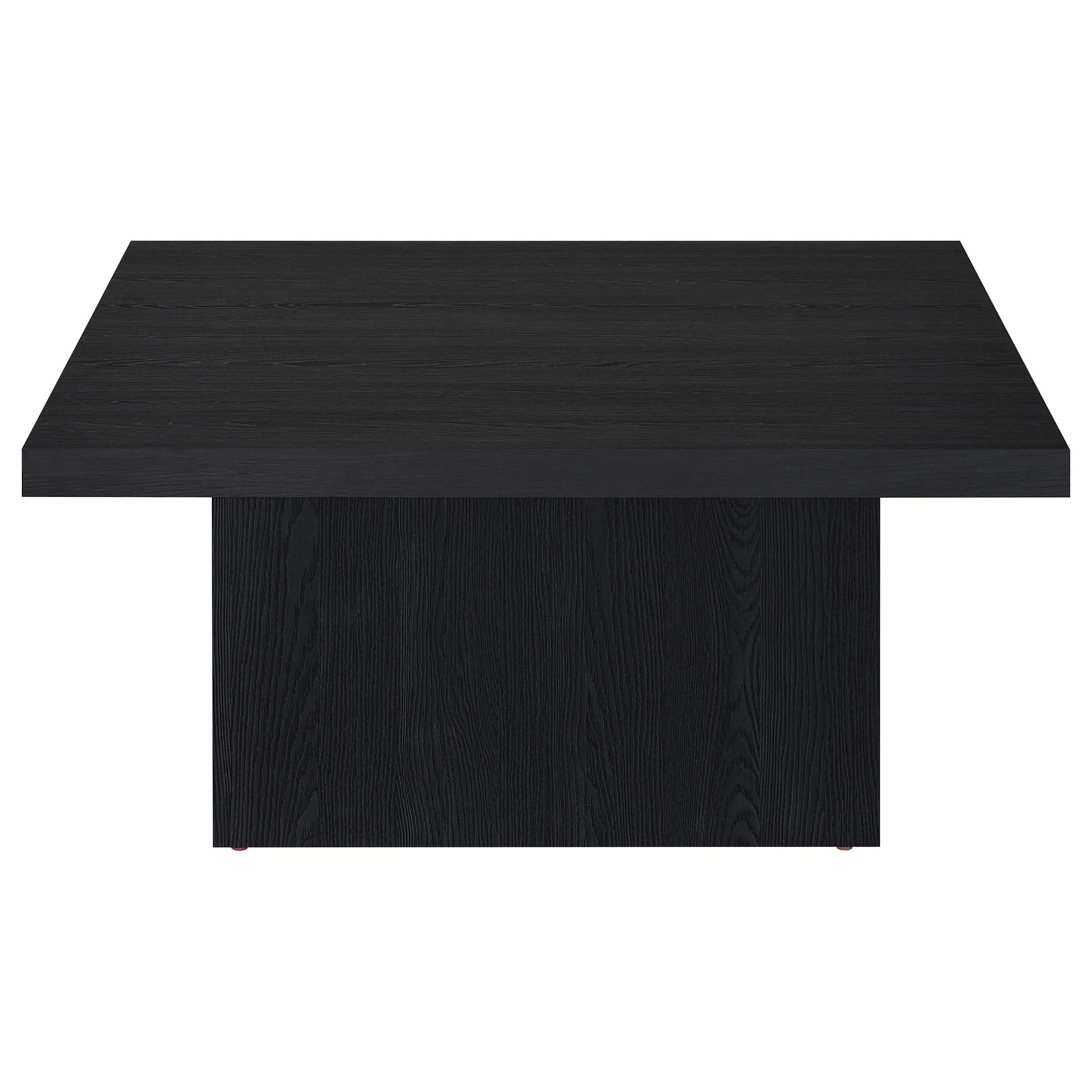 Devar Black 3-Piece Square Cocktail Coffee End Table Set - Image 9