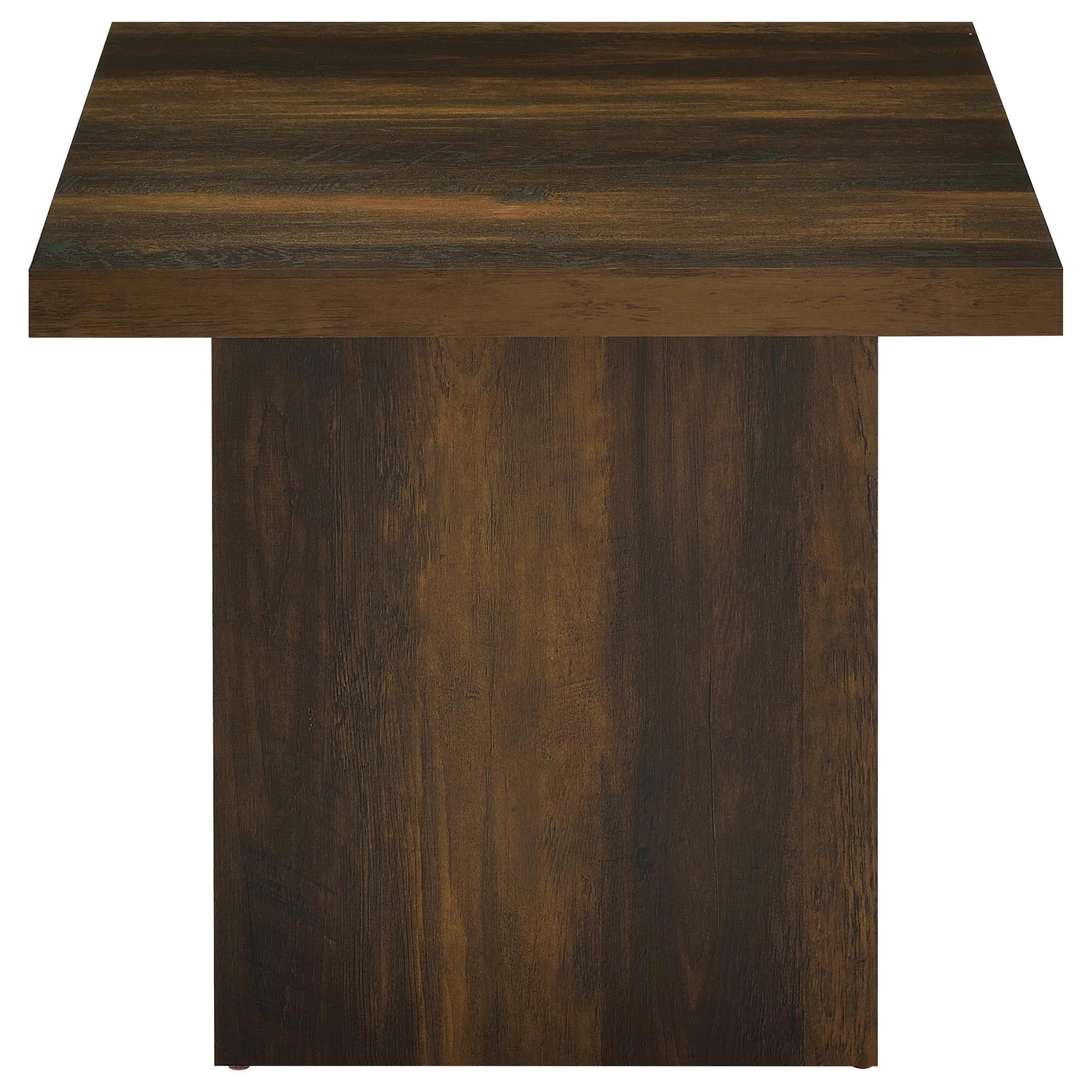 Devar Dark Pine 2-Piece Square Coffee and End Table Set - Image 4