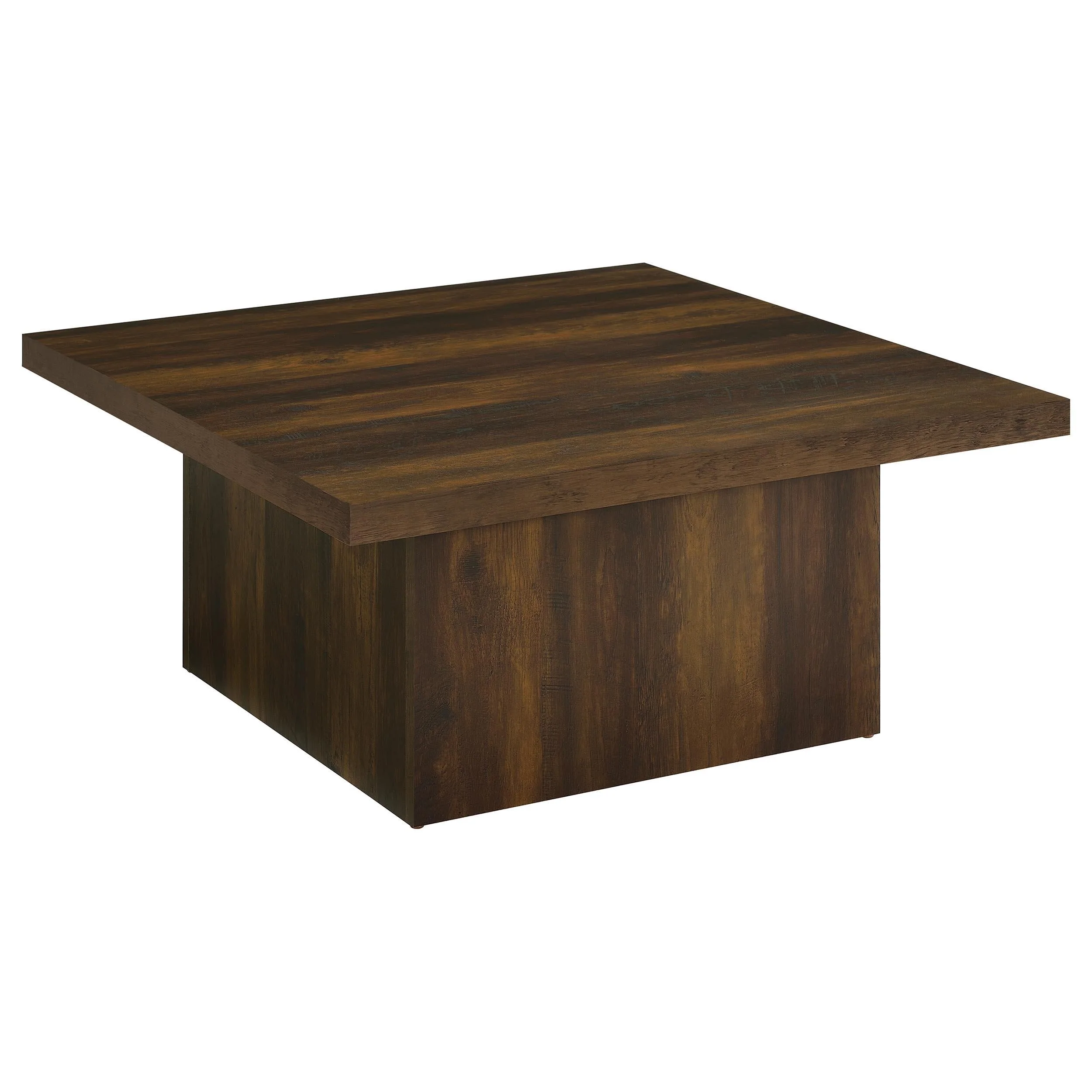 Devar Dark Pine Square Engineered Wood Cocktail Coffee Table - Image 2