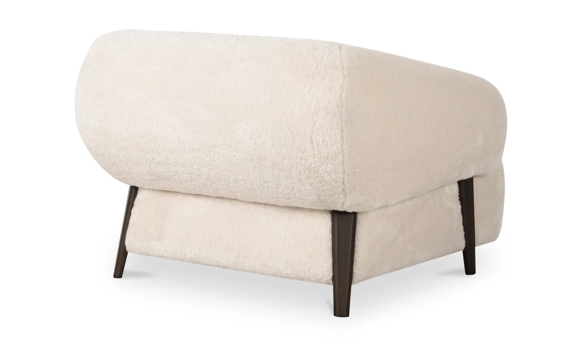 Devlin Lounge Chair Cream Faux Fur - Image 6
