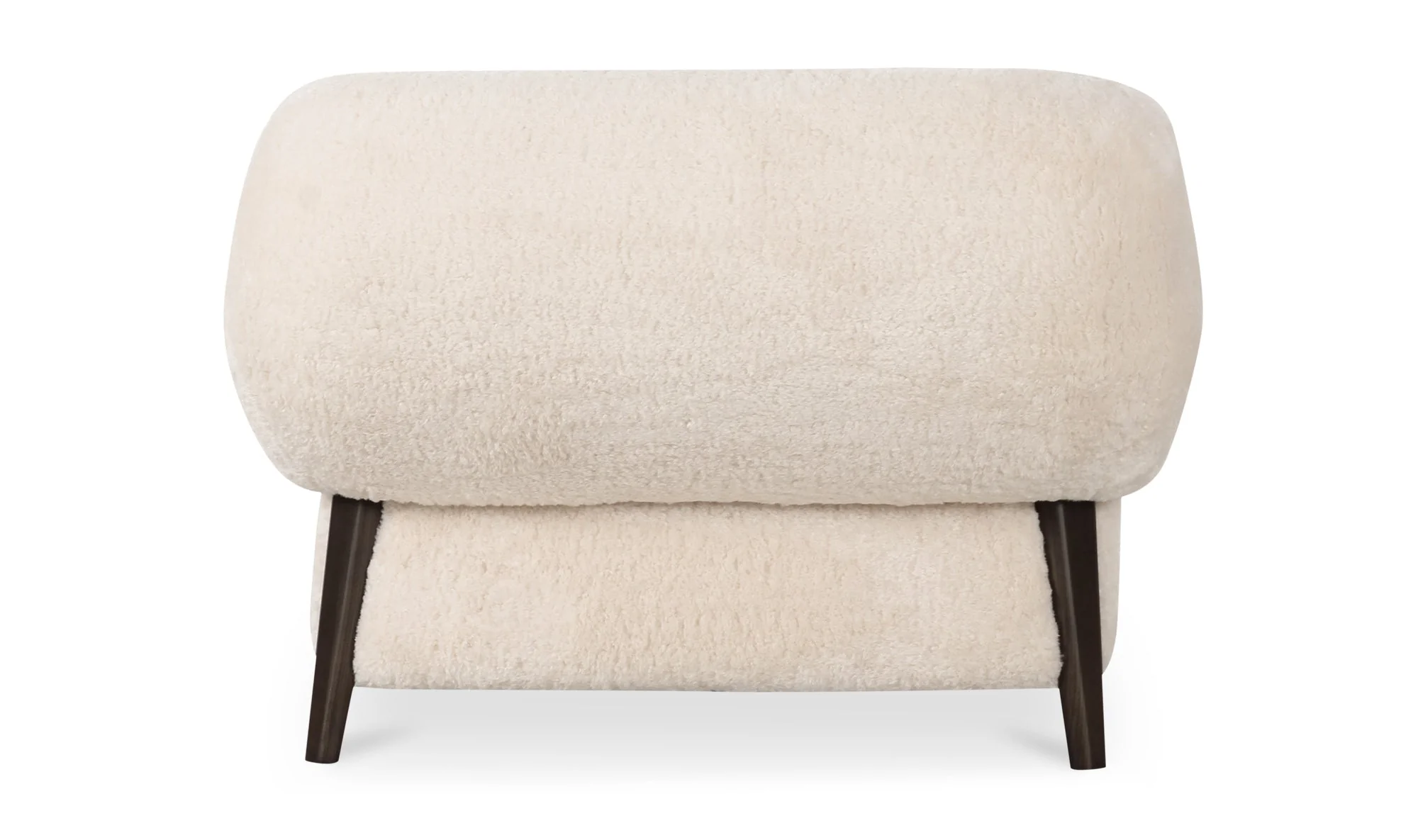 Devlin Lounge Chair Cream Faux Fur - Image 7