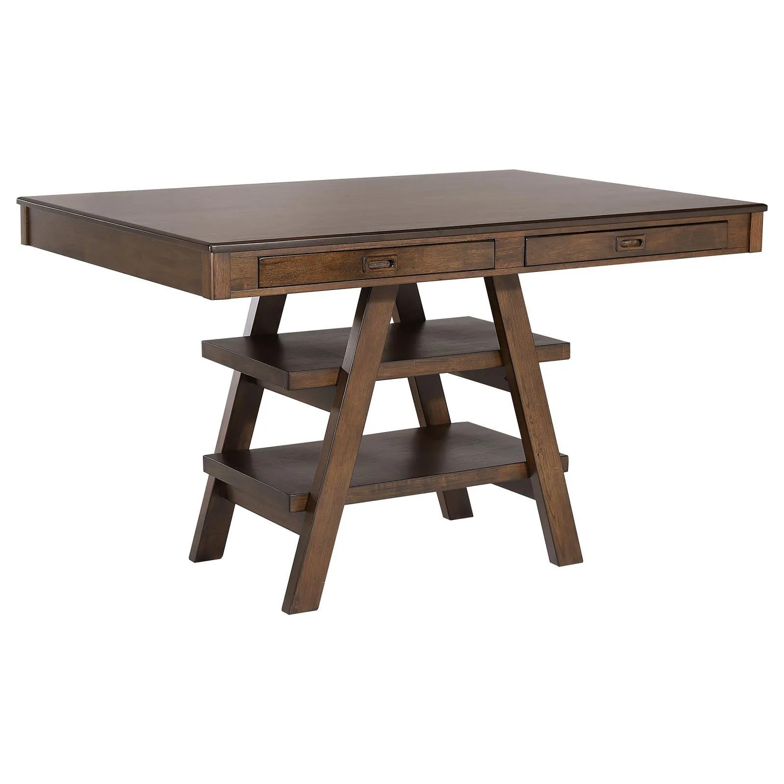 Dewey Brown/Walnut 5-Piece Rectangular Dining Set - Image 2