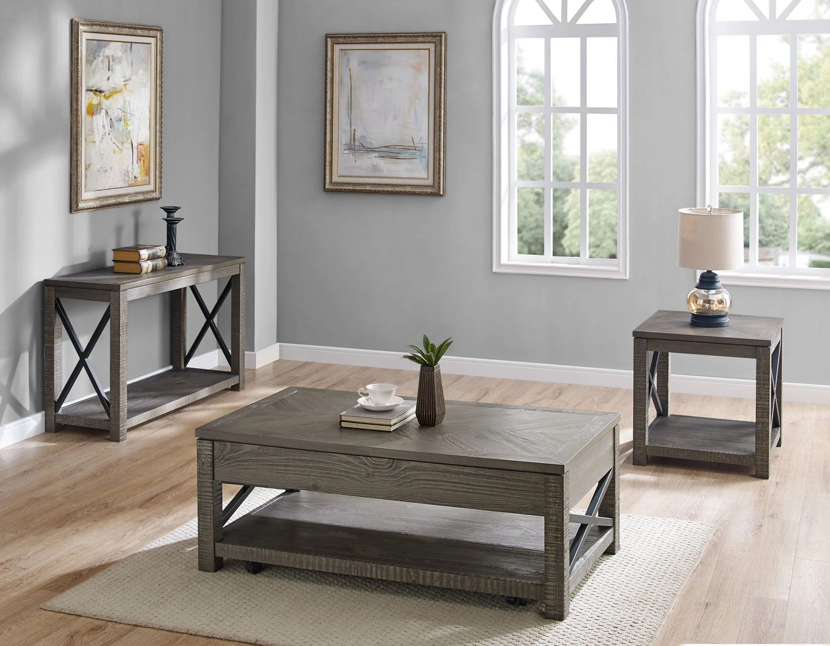 Dexter Castered Lift-Top Cocktail Table - Image 3