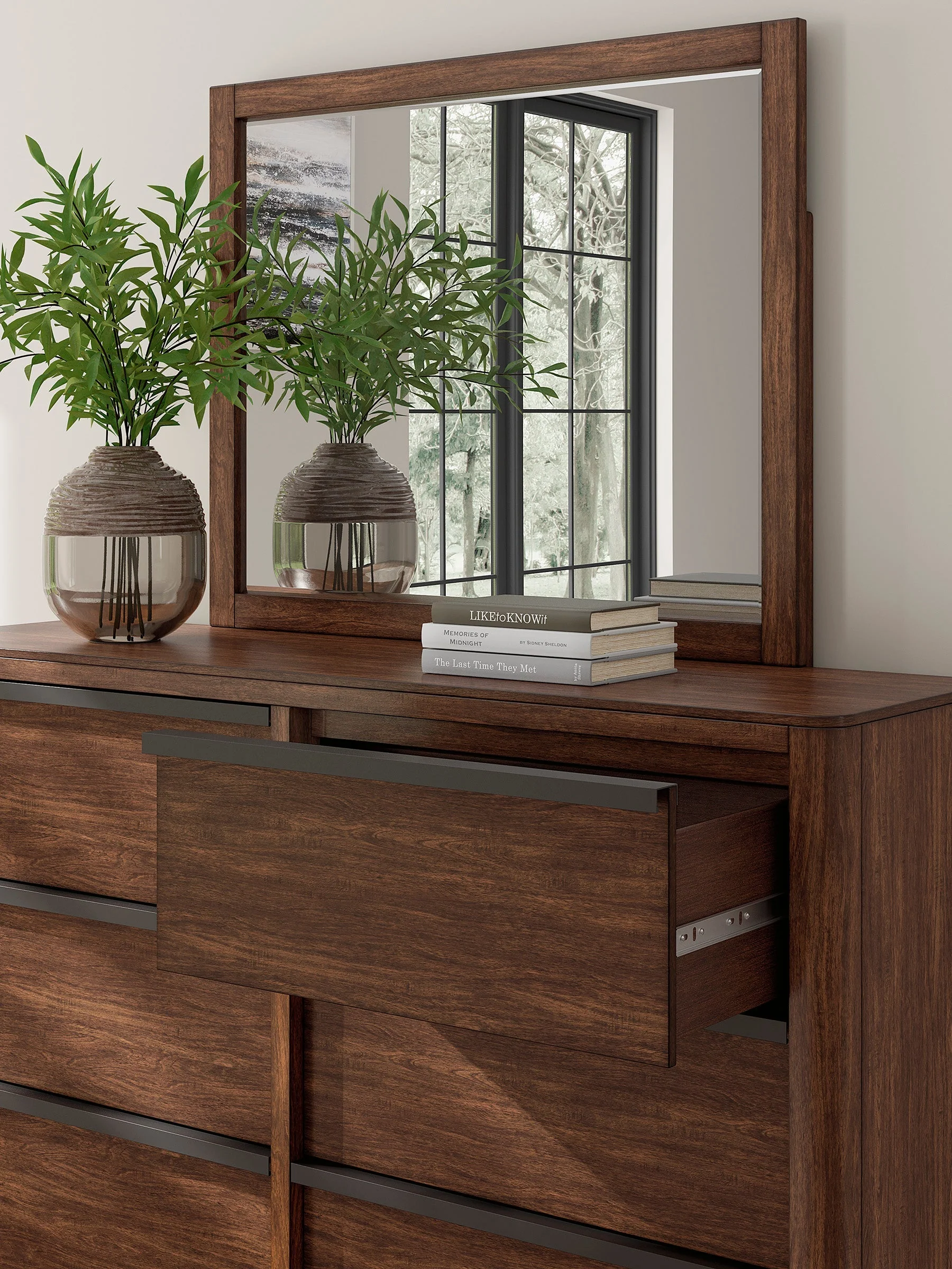 Dilenno Dark Brown Canopy Bedroom Set - Image 18