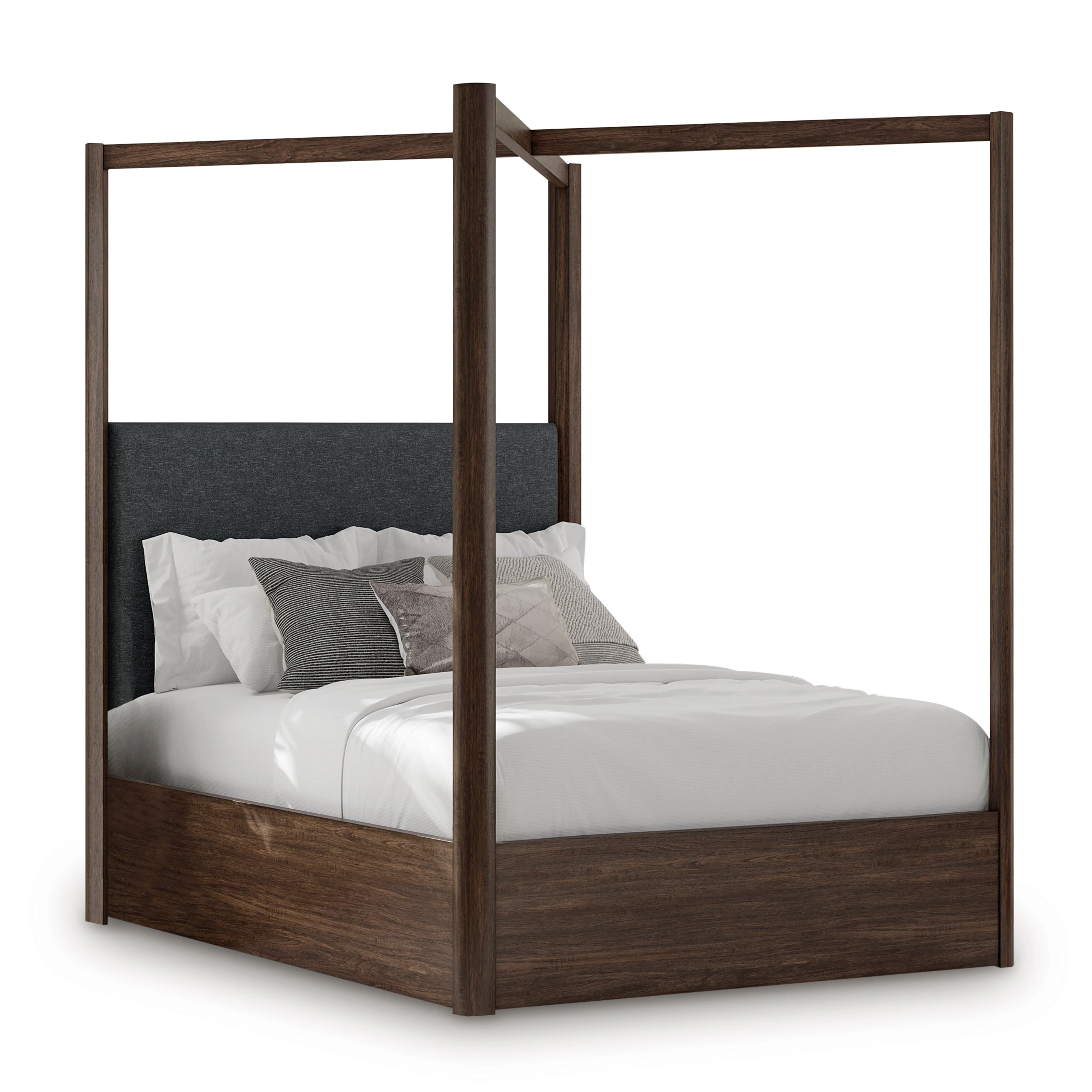 Dilenno Dark Brown Canopy Bedroom Set - Image 3