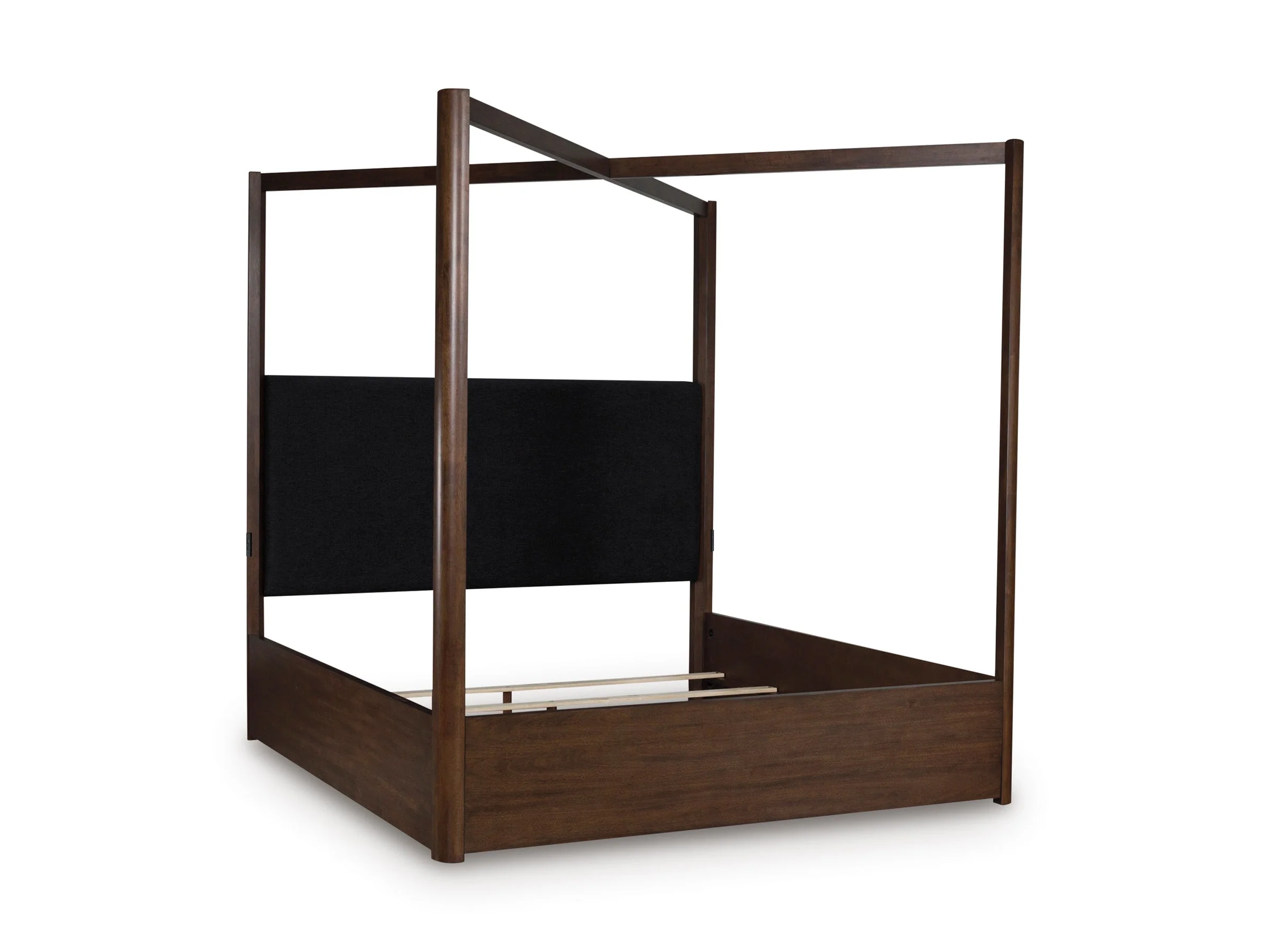 Dilenno Dark Brown Canopy Bedroom Set - Image 4