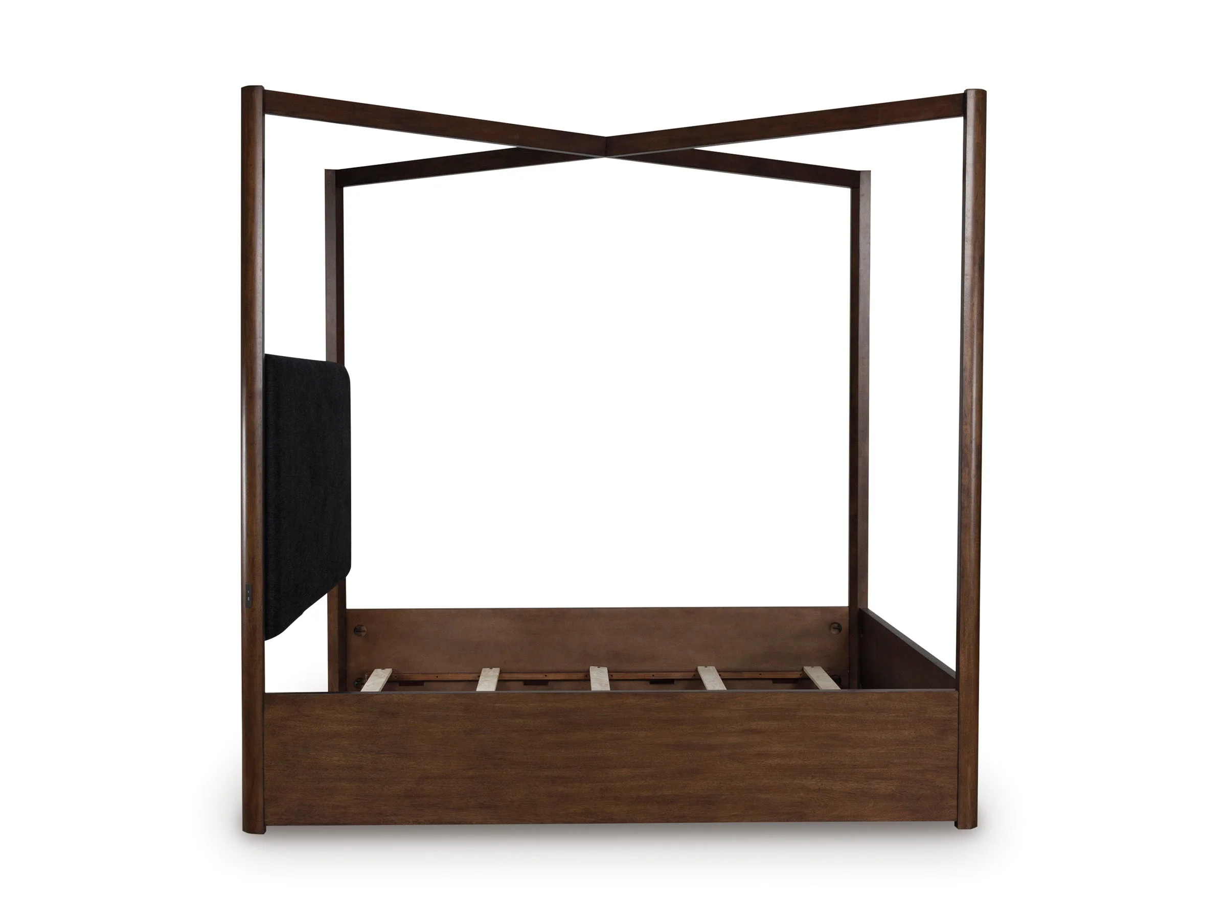 Dilenno Dark Brown Canopy Bedroom Set - Image 6