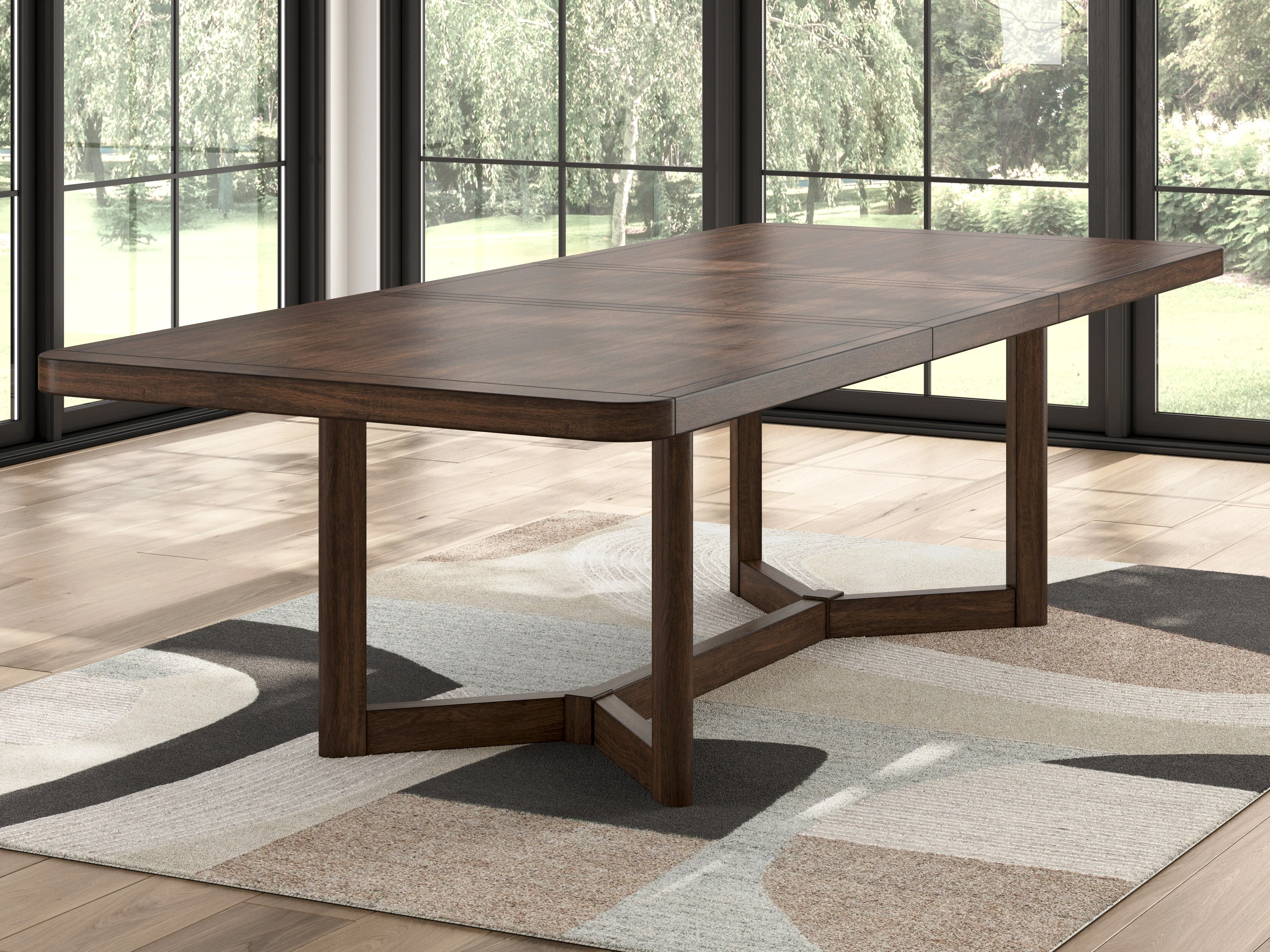 Dilenno Dark Brown Extendable Rectangular Dining Set - Image 16