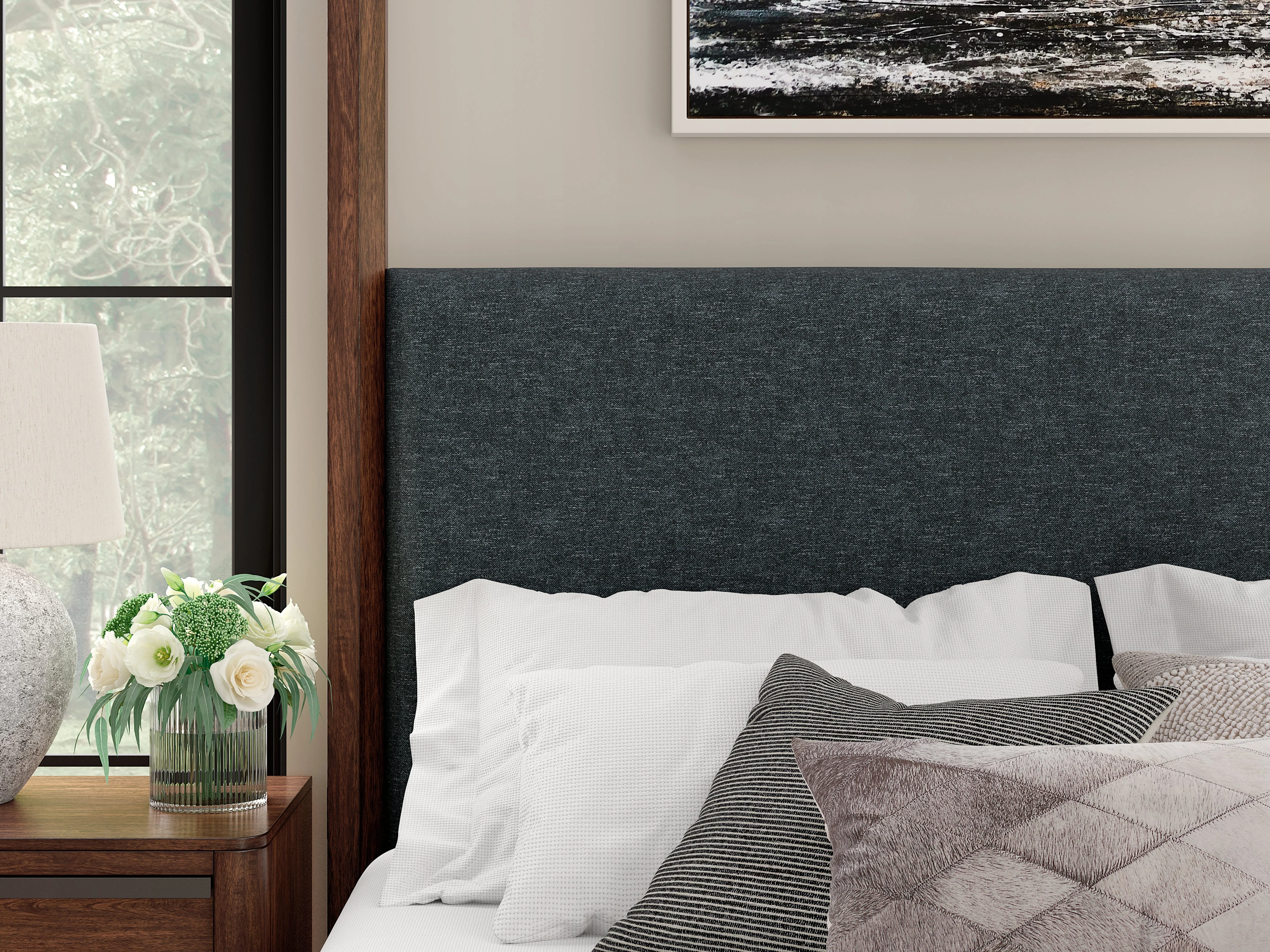 Dilenno Dark Brown King Canopy Bed - Image 6