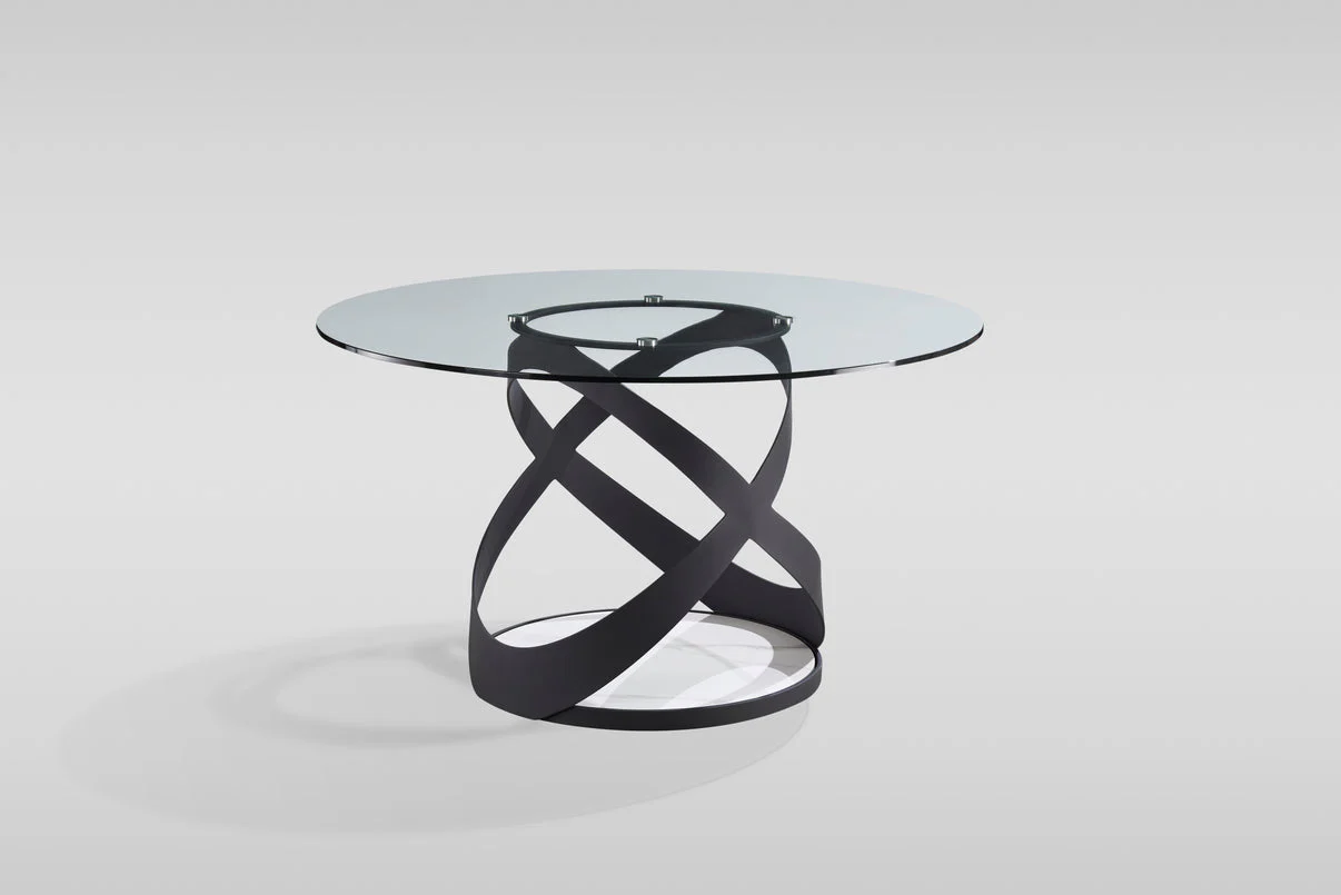 Dimi (Clear Glass/Black) Dining Room Set - Image 7
