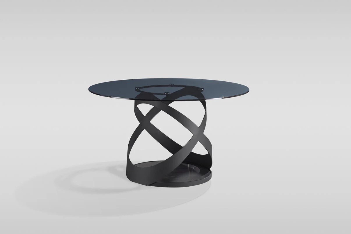 Dimi (Smoke Glass/Black) Dining Room Set - Image 8