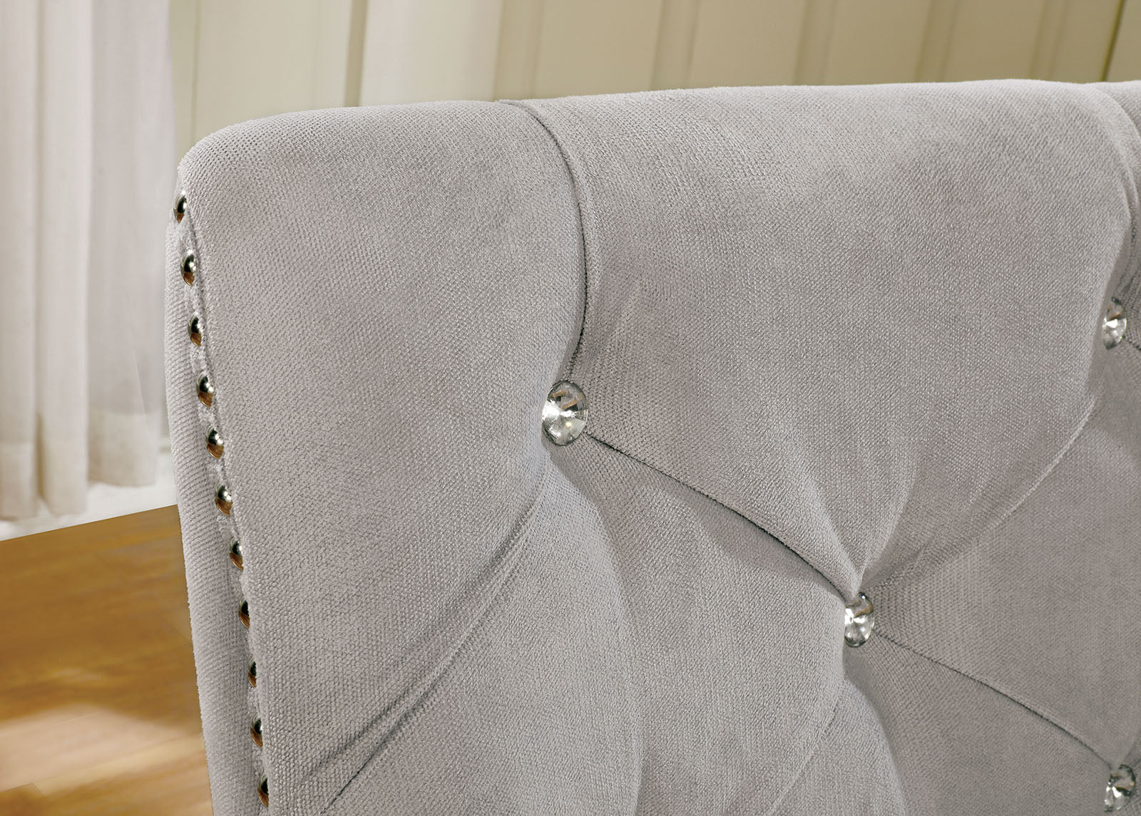 Diocles Silver/Gray Side Chair - Image 3