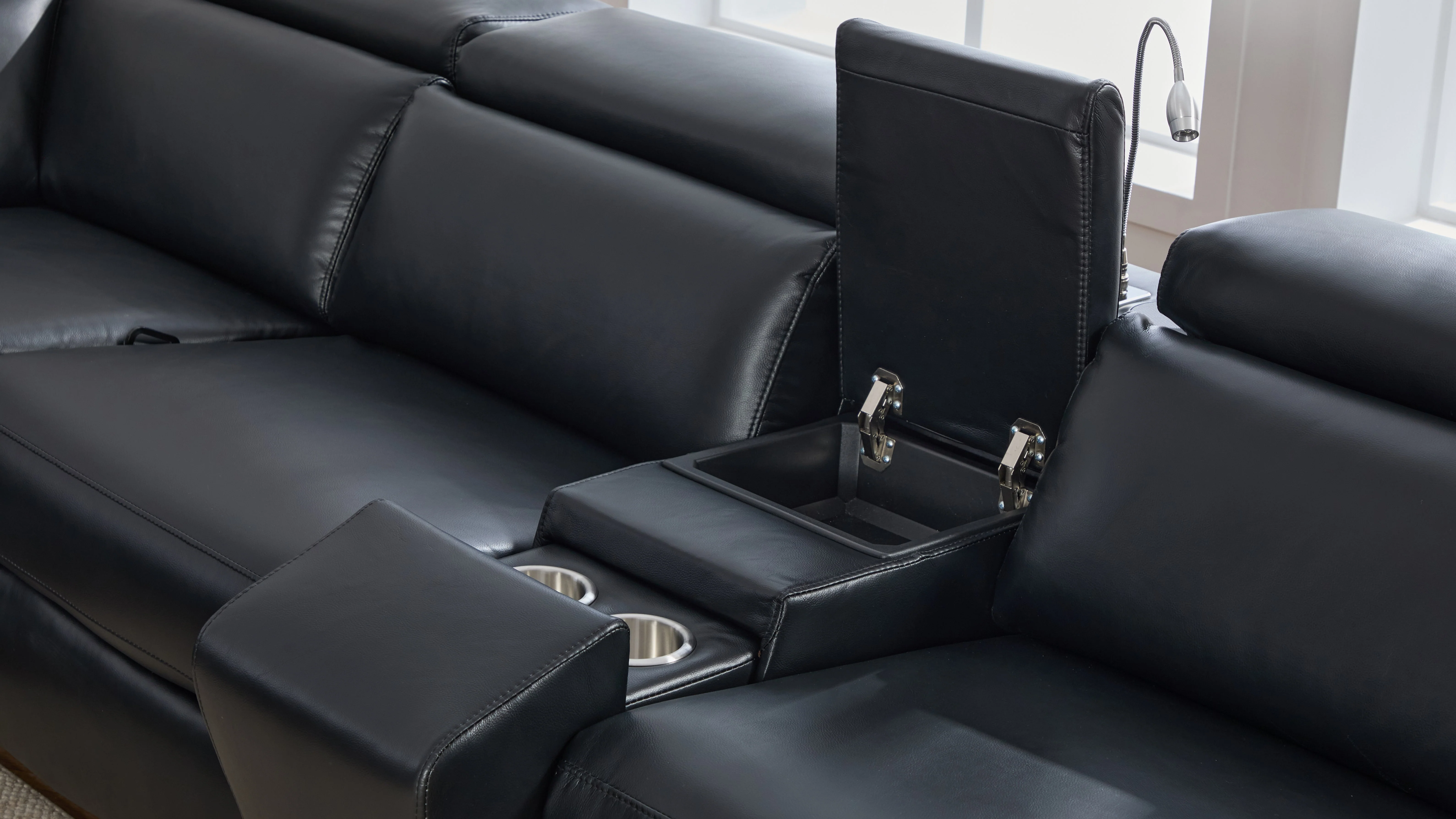 Divani Black 7-Piece Power Reclining Sectional - Image 16