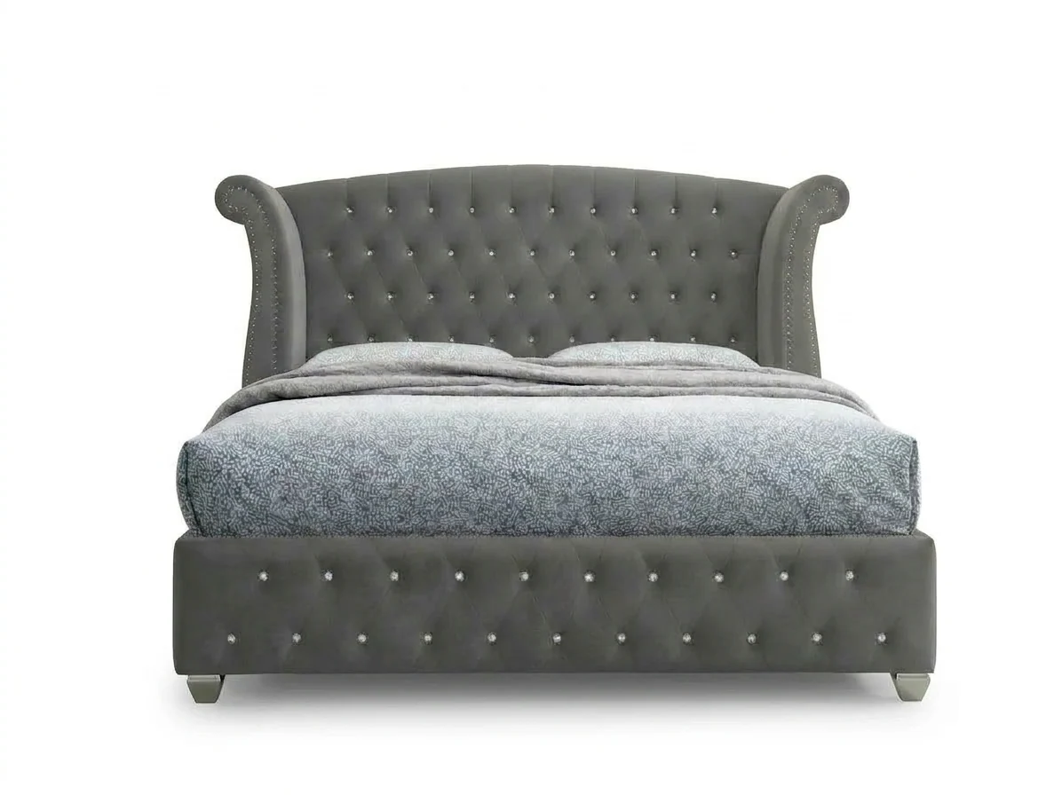 Divina Grey Platform King bed - Image 2