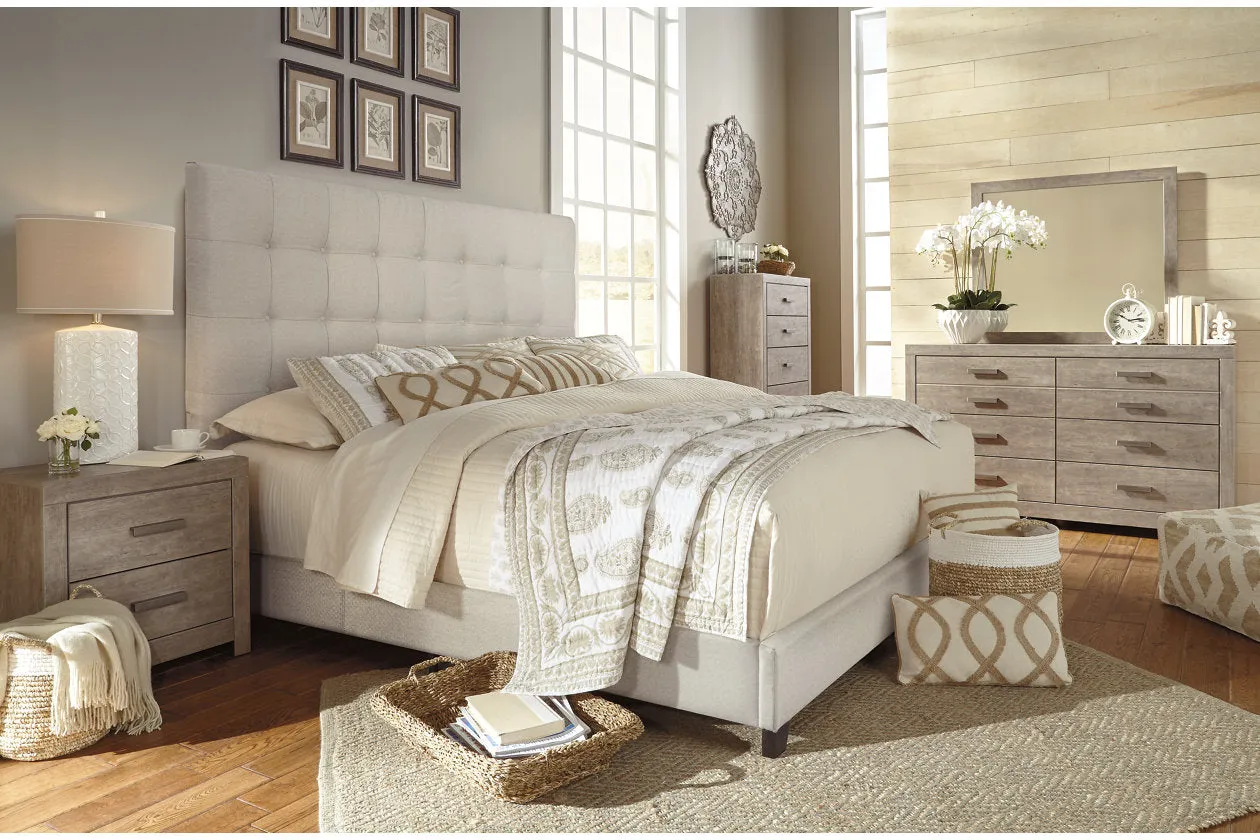 Dolante Beige King Upholstered Bed - Image 7