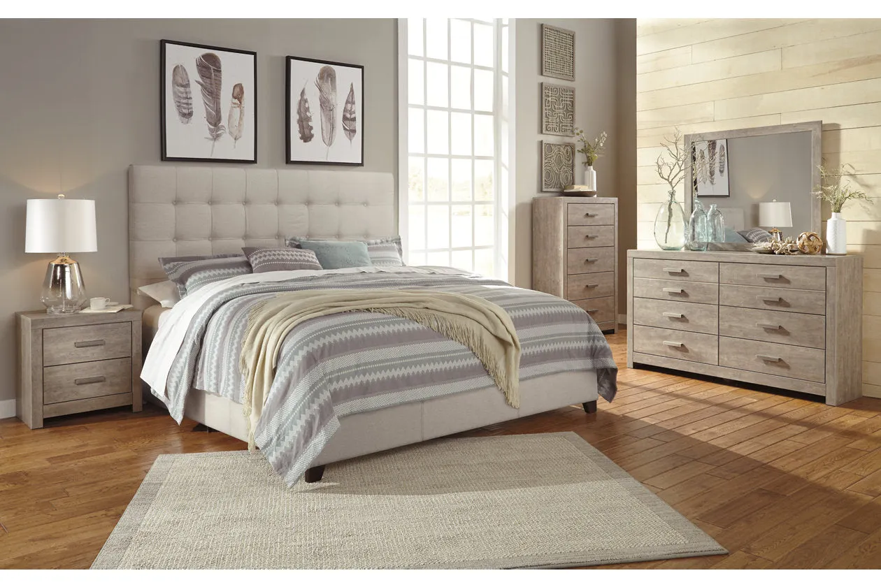 Dolante Beige King Upholstered Bed - Image 9