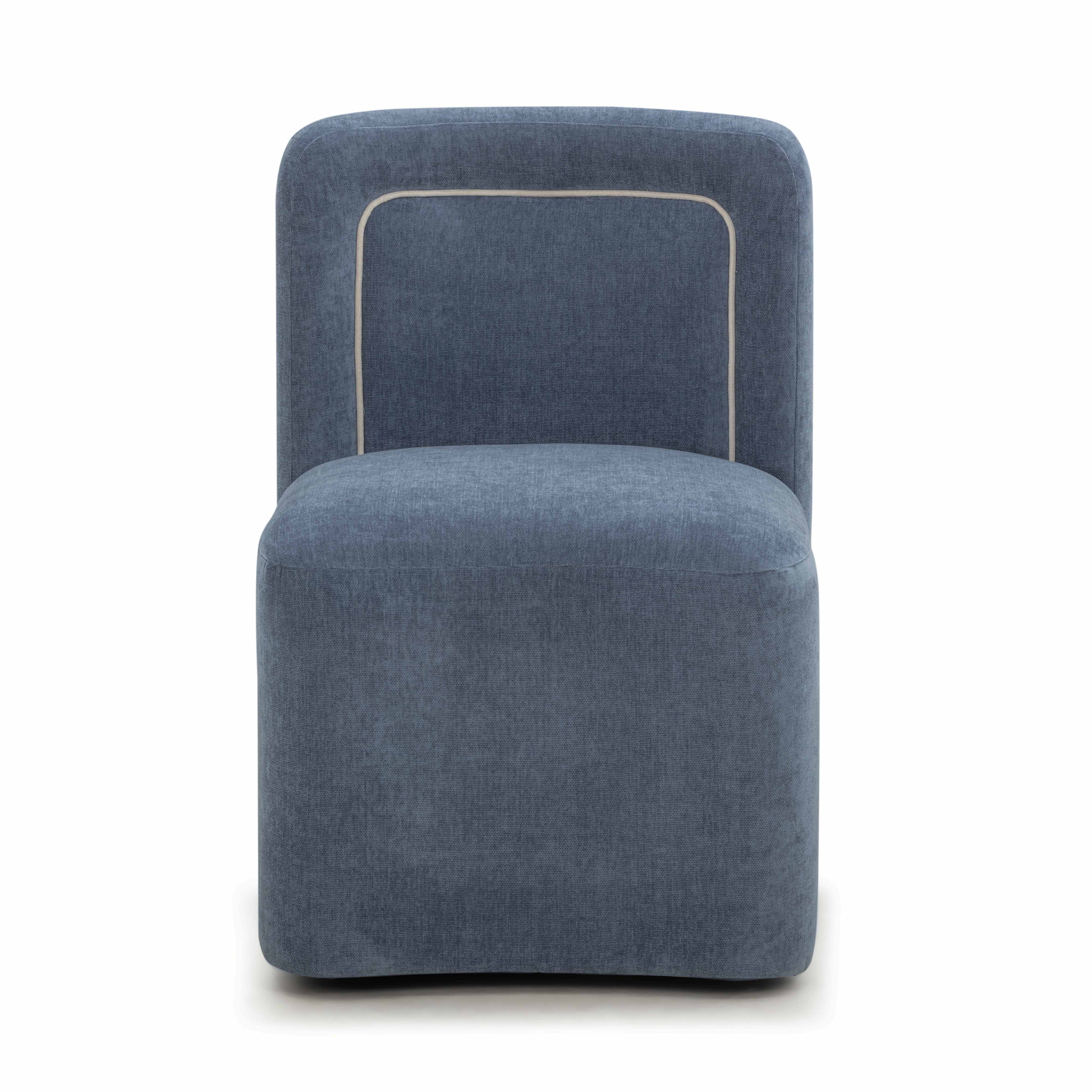 Dolce Velvet Rolling Desk Chair - Image 15
