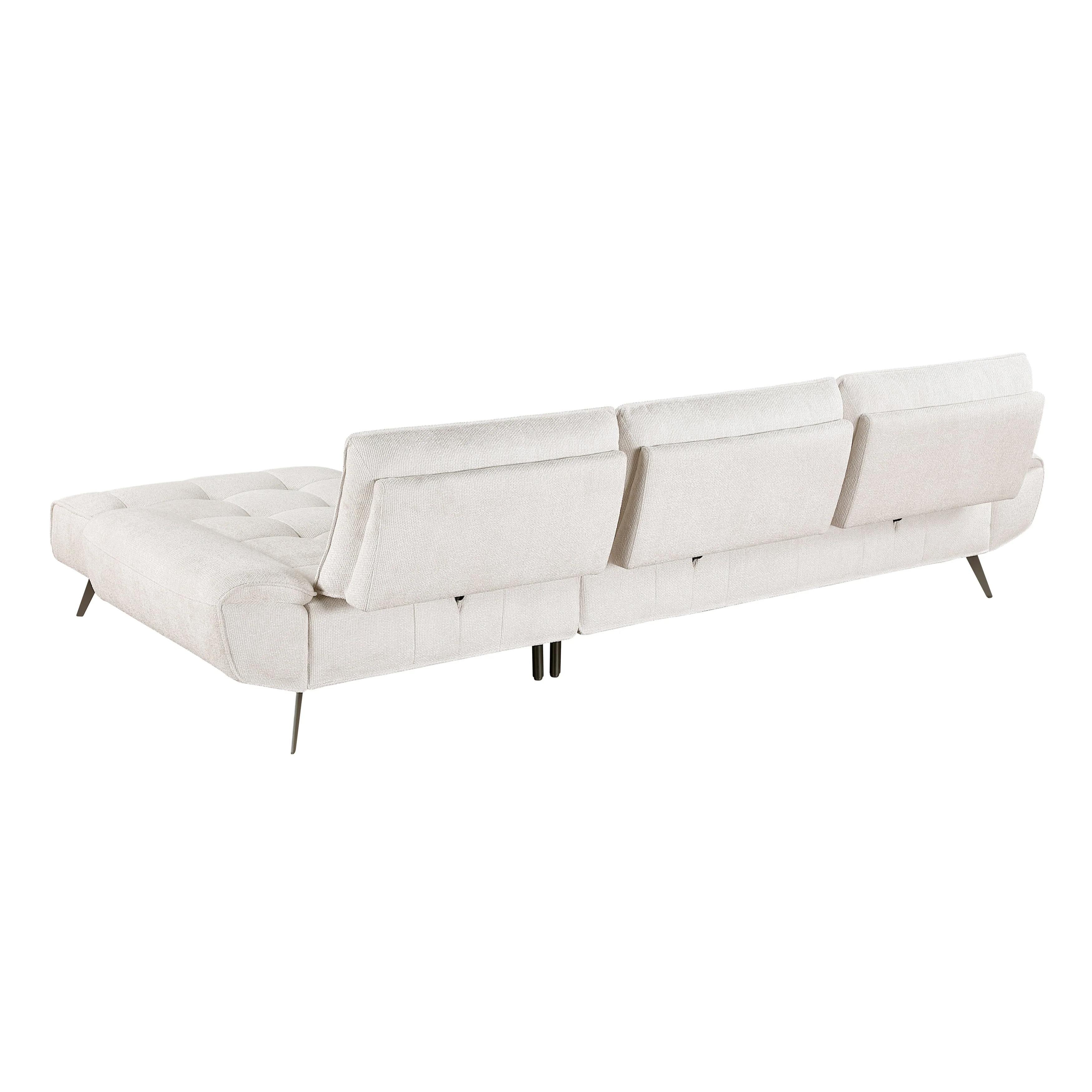 Dominic Beige 2-Piece Sectional with Right Chaise and Dual-position Backs - Image 14