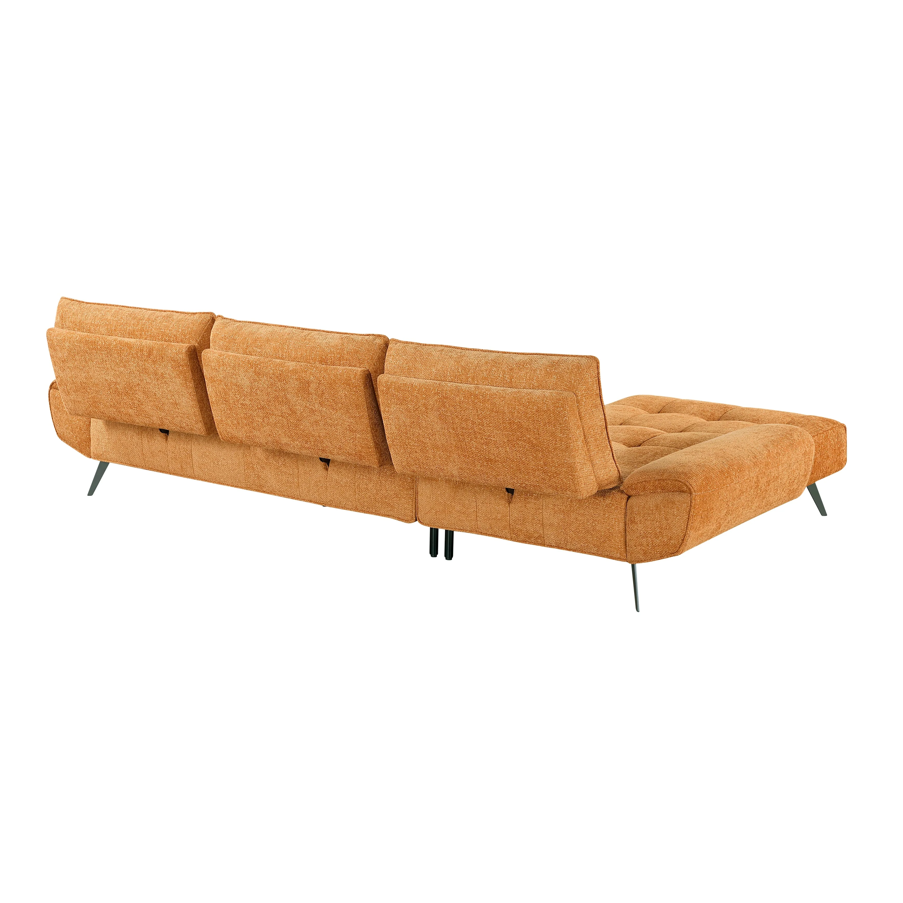 Dominic Orange 2-Piece Sectional with Left Chaise and Dual-position Backs - Image 14