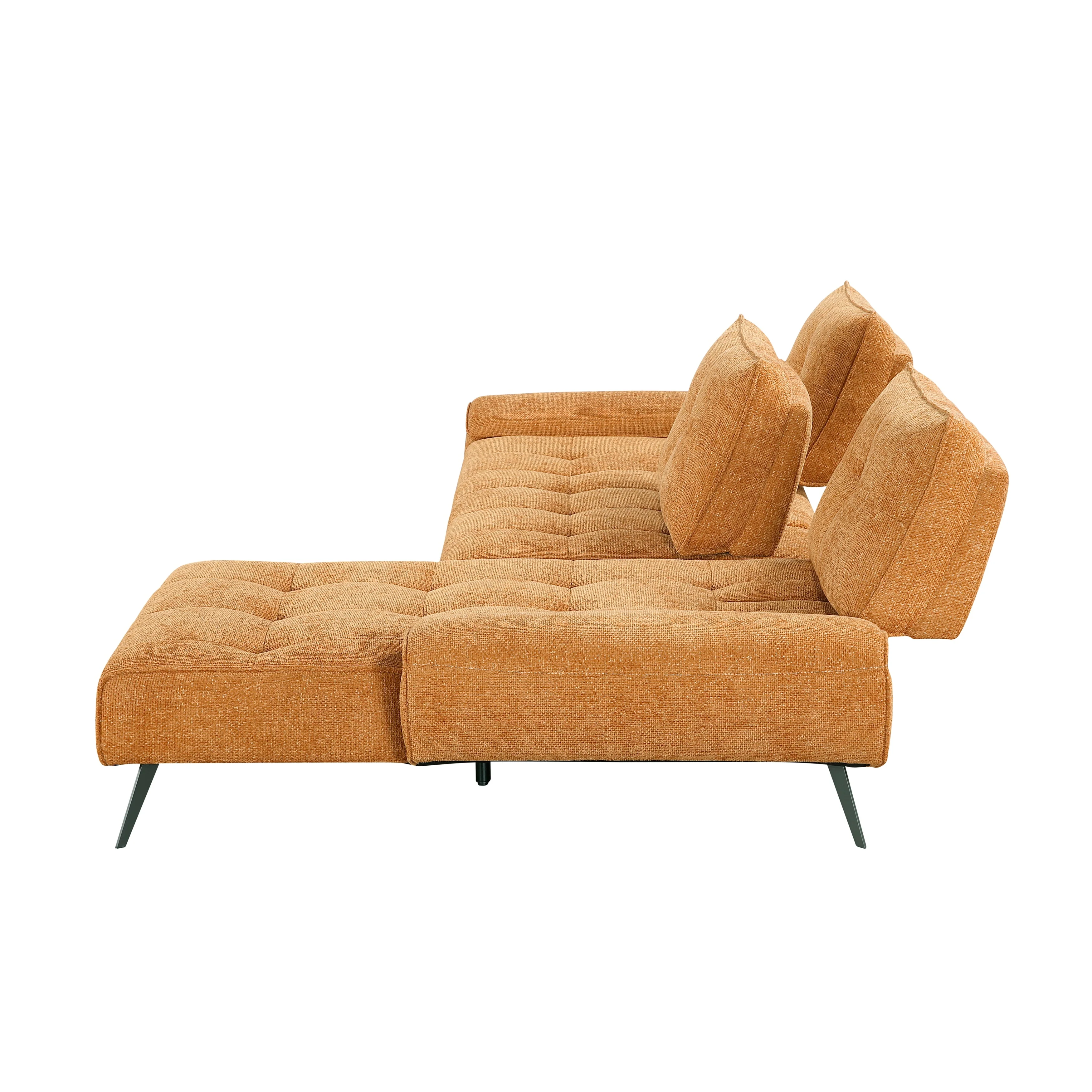 Dominic Orange 2-Piece Sectional with Right Chaise and Dual-position Backs - Image 9