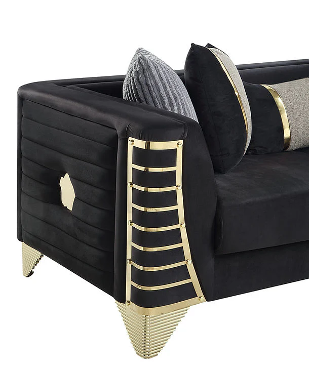 Donovan Black Living Room Set - Image 4