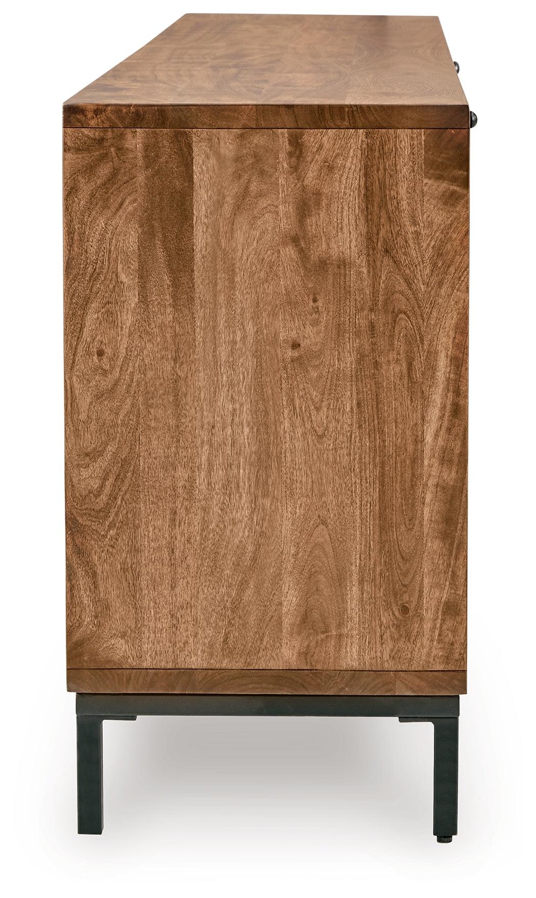 Dorannby Black/Brown Accent Cabinet - Image 4