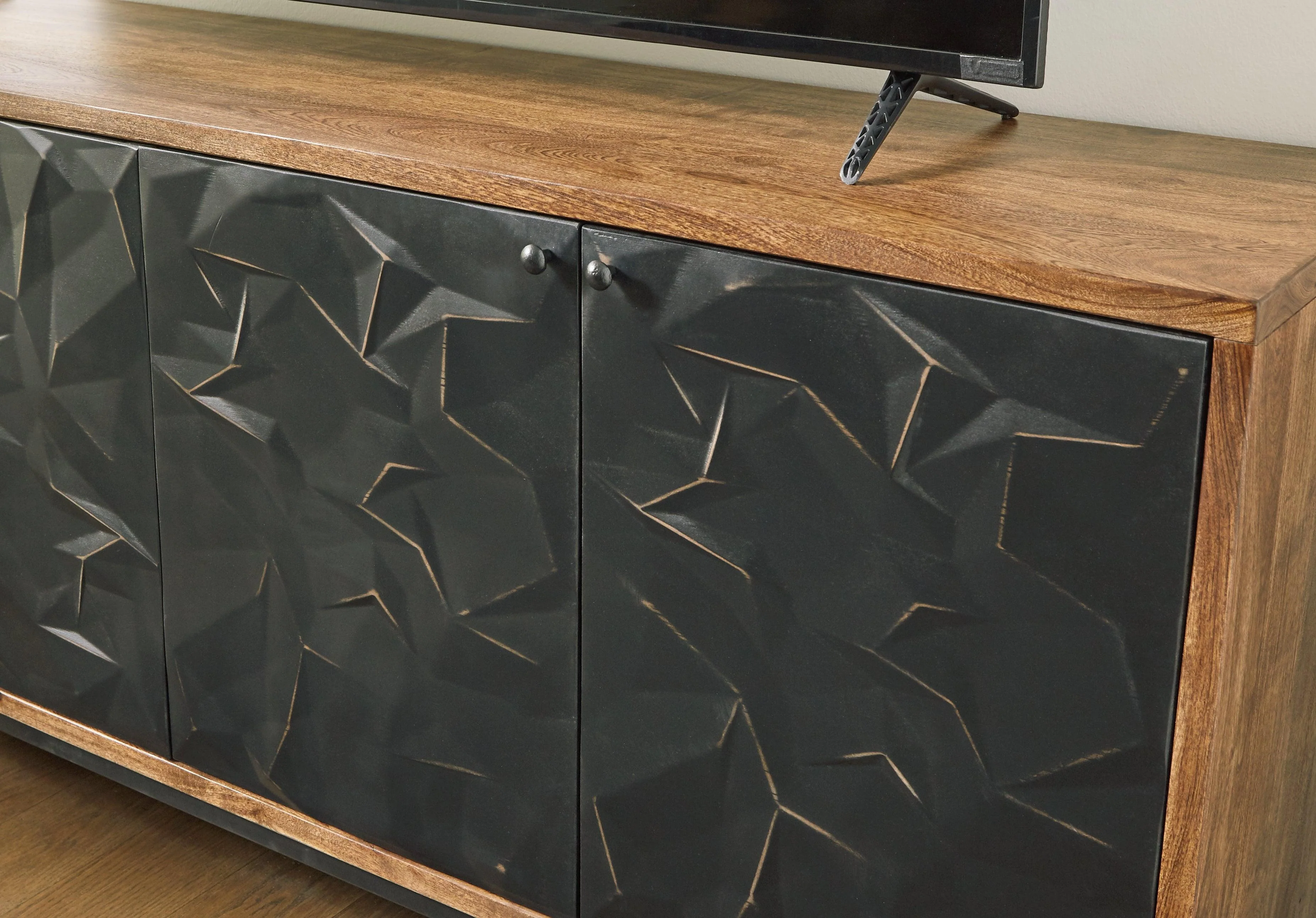 Dorannby Black/Brown Accent Cabinet - Image 7