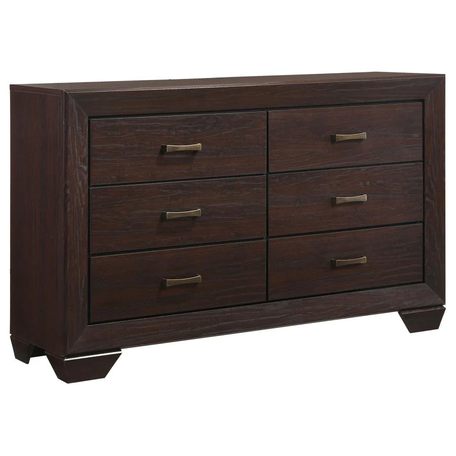 Dorian Brown/Dark Cocoa 4-Piece Queen Bedroom Set - Image 7