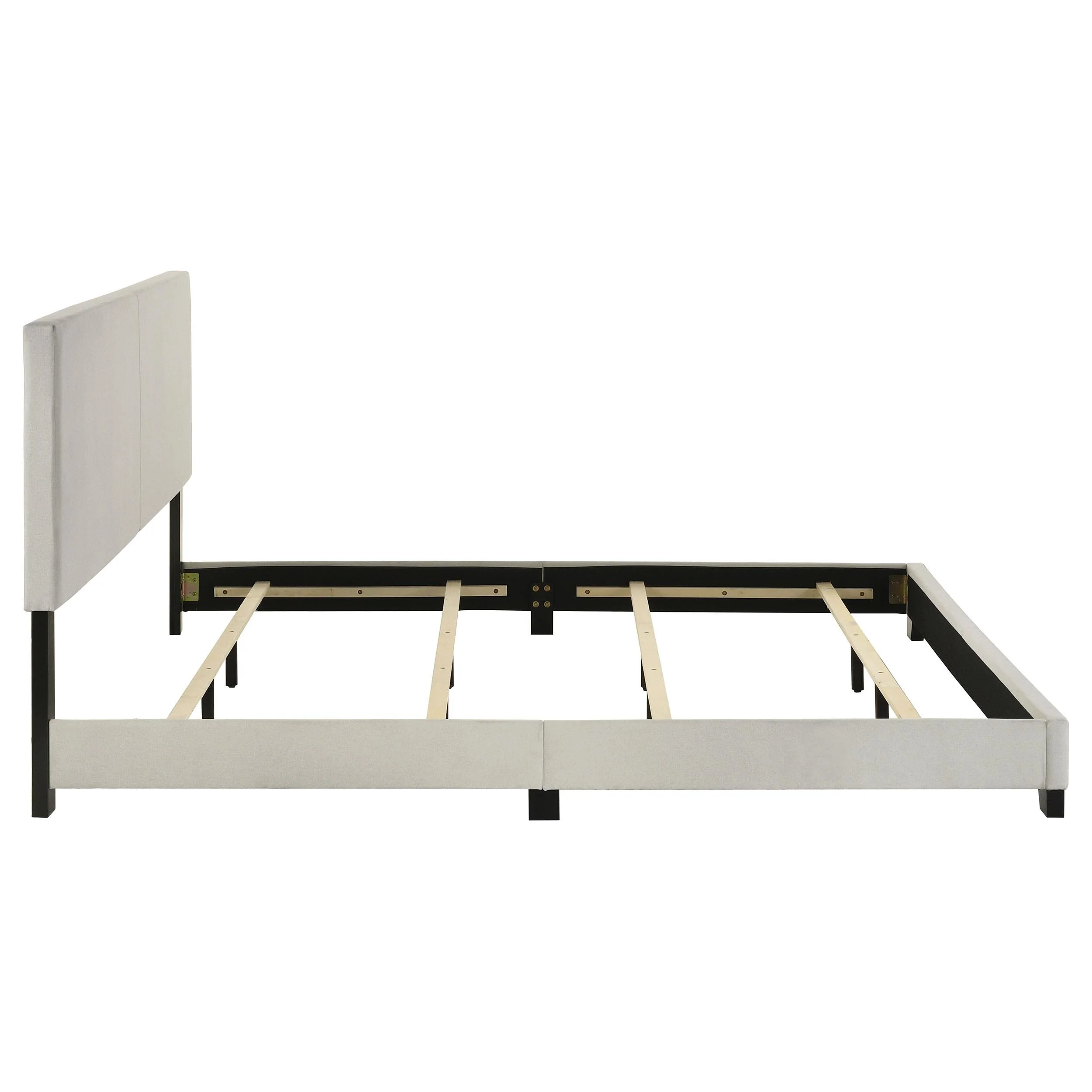 Dorian Cream Upholstered California King Panel Bed - Image 6
