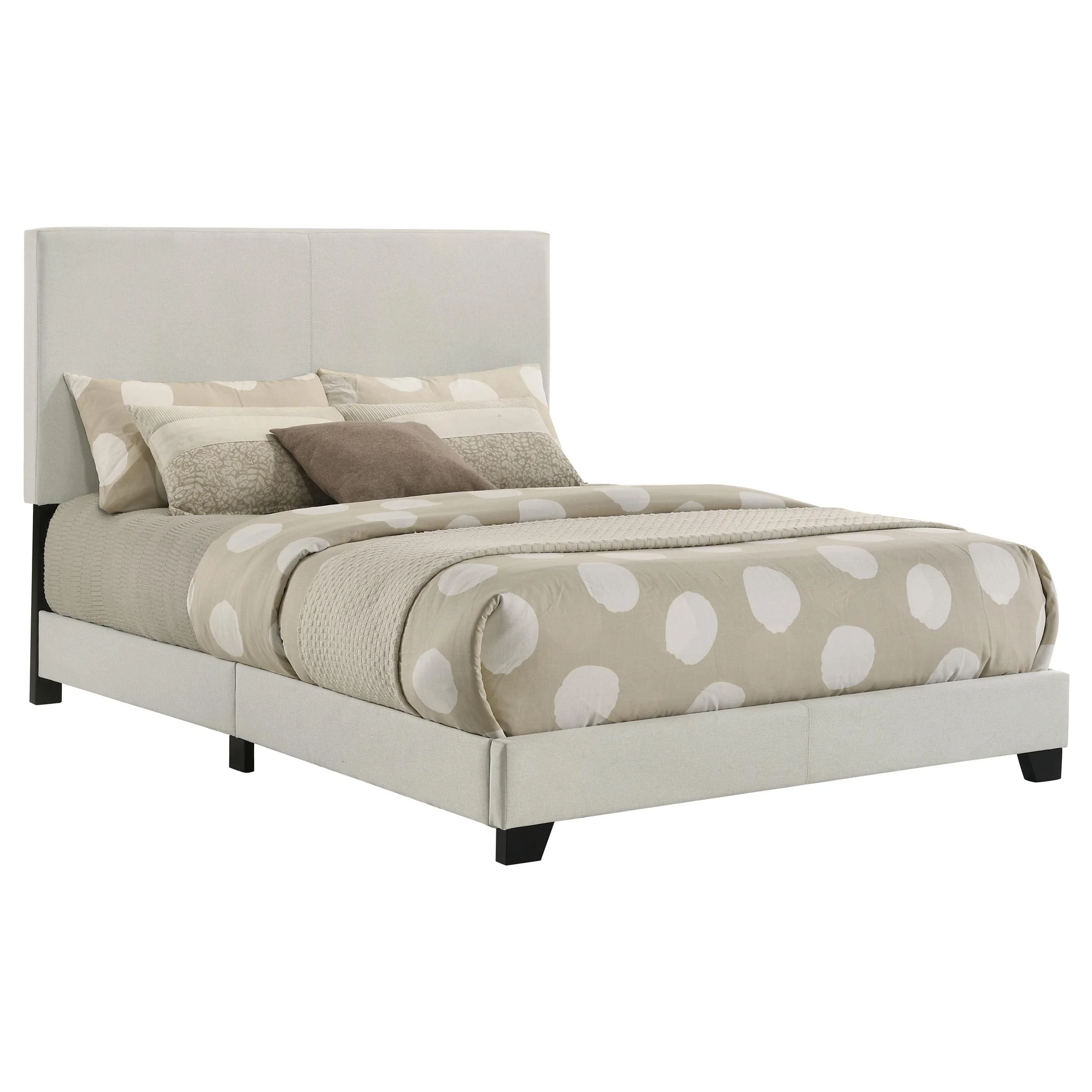 Dorian Cream Upholstered Full Panel Bed - Image 2