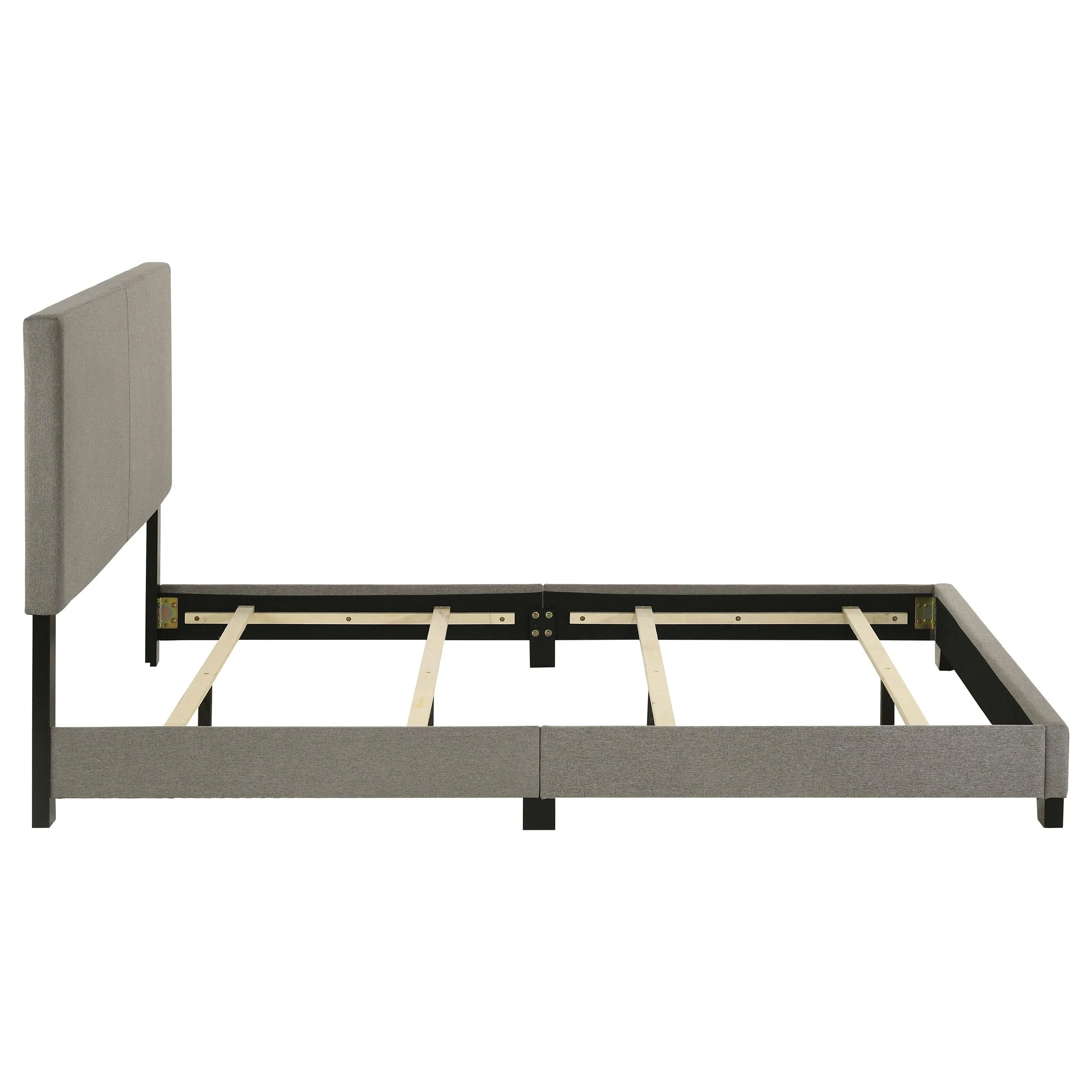 Dorian Taupe Upholstered Queen Panel Bed - Image 6