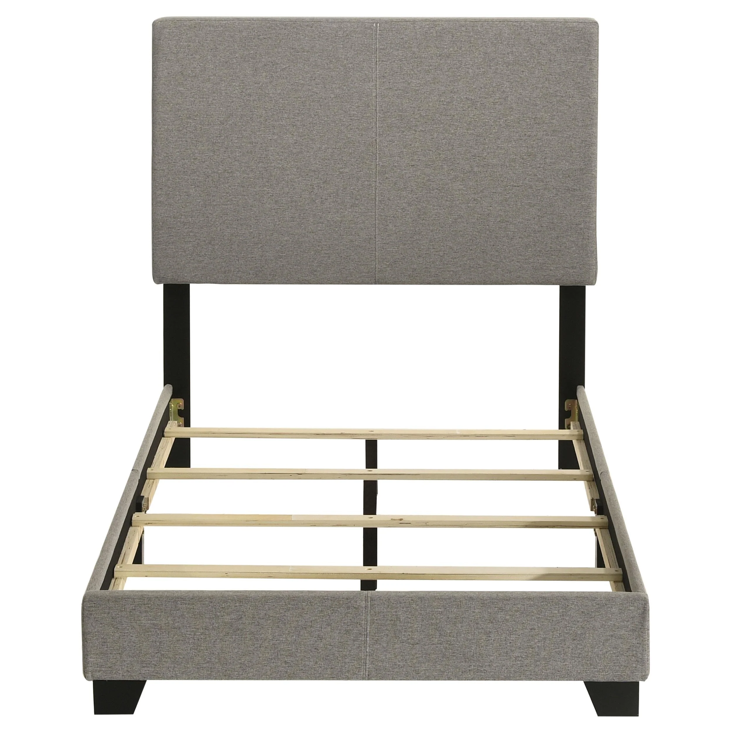 Dorian Taupe Upholstered Twin Panel Bed - Image 5