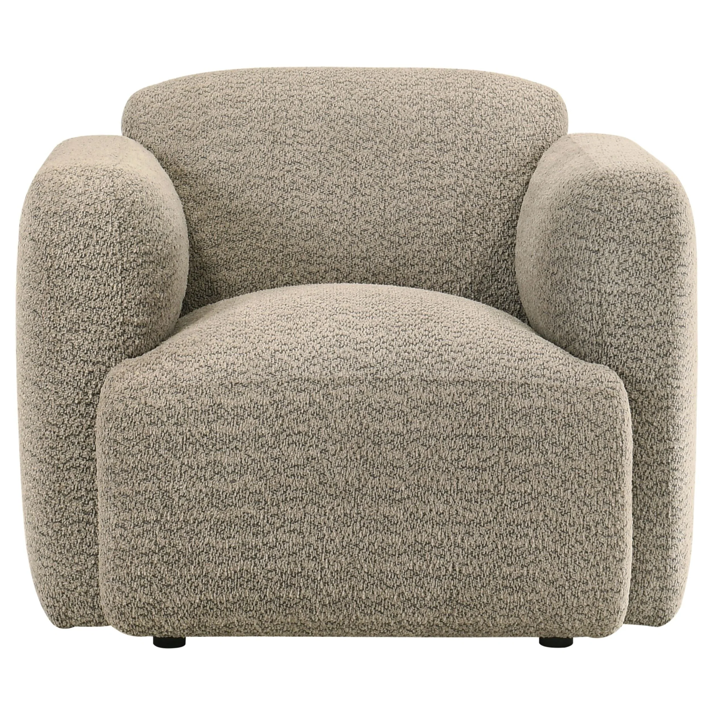 Dorset 3-piece Upholstered Round Track Arm Sofa Set Brown - Image 11